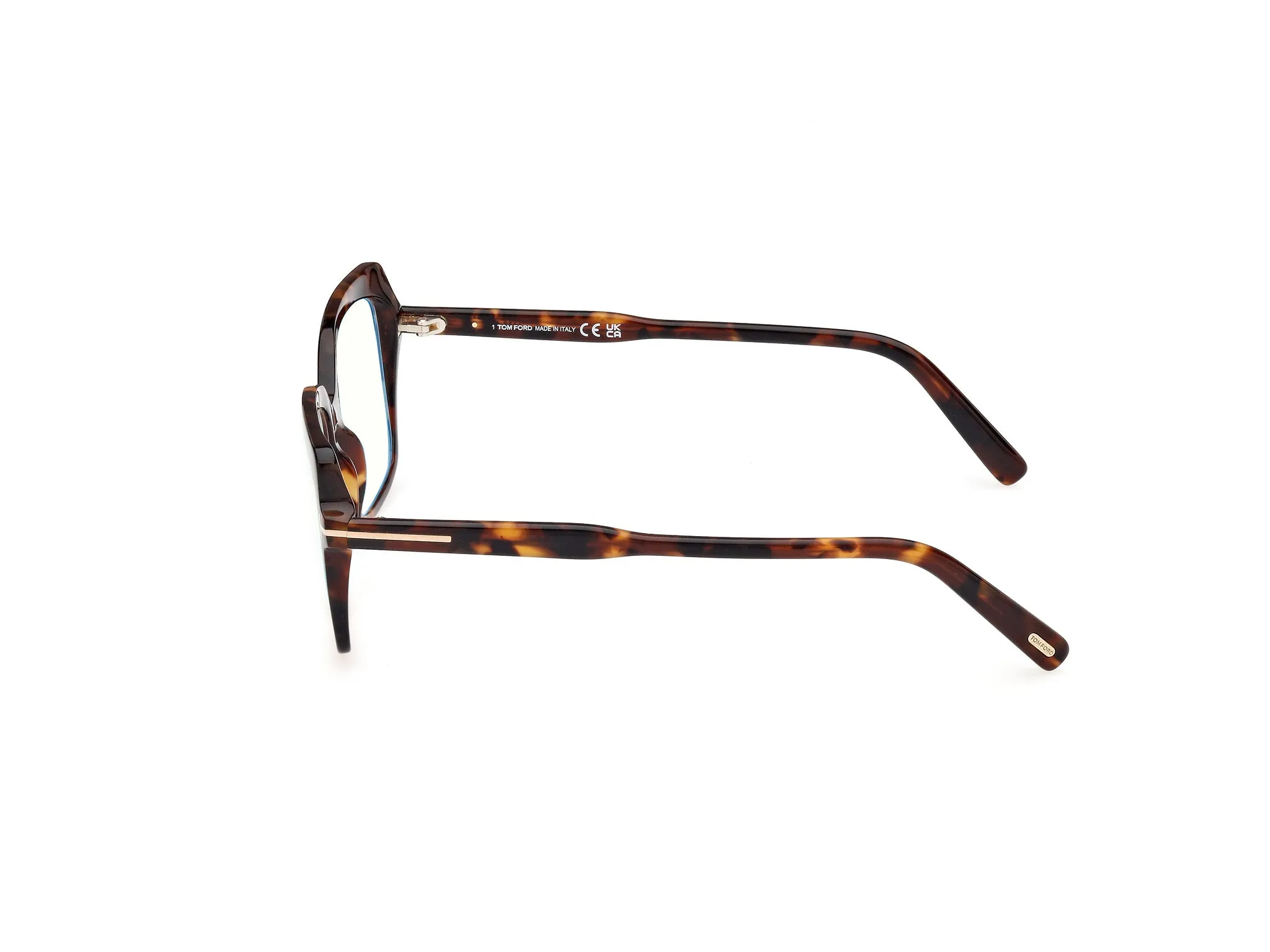 TOM FORD FT5947-B 52 Montature da vista Acetato Havana Farfalla Normale - immagine 3