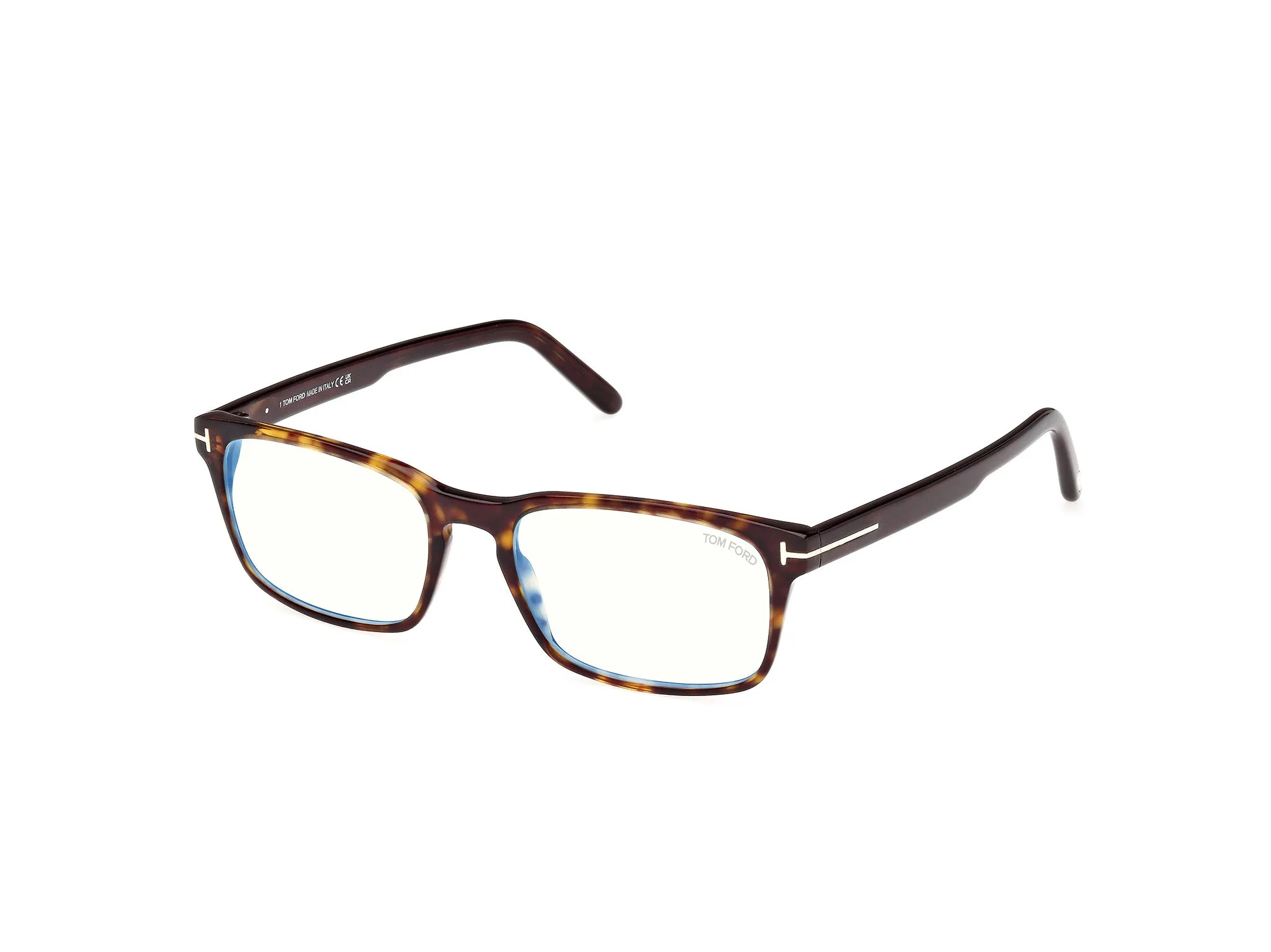 TOM FORD FT5938-B 52 Montature da vista Acetato Havana Squadrata Normale - immagine 1