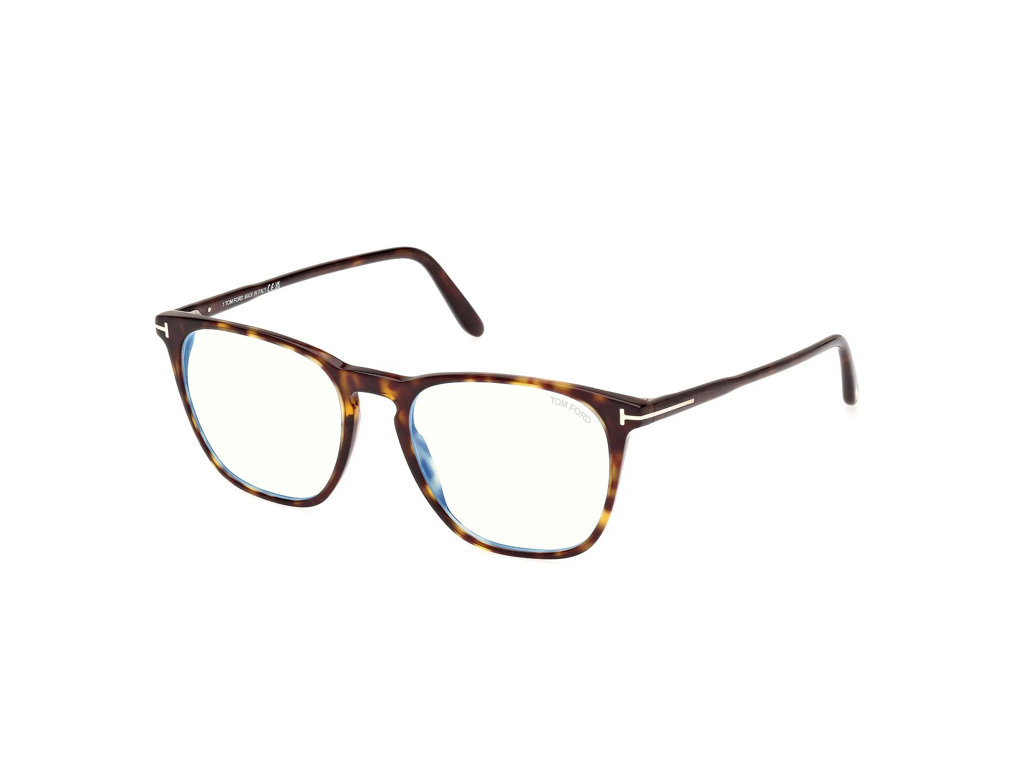 TOM FORD FT5937-B 52 Montature da vista Acetato Havana Rotonda Normale - immagine 1