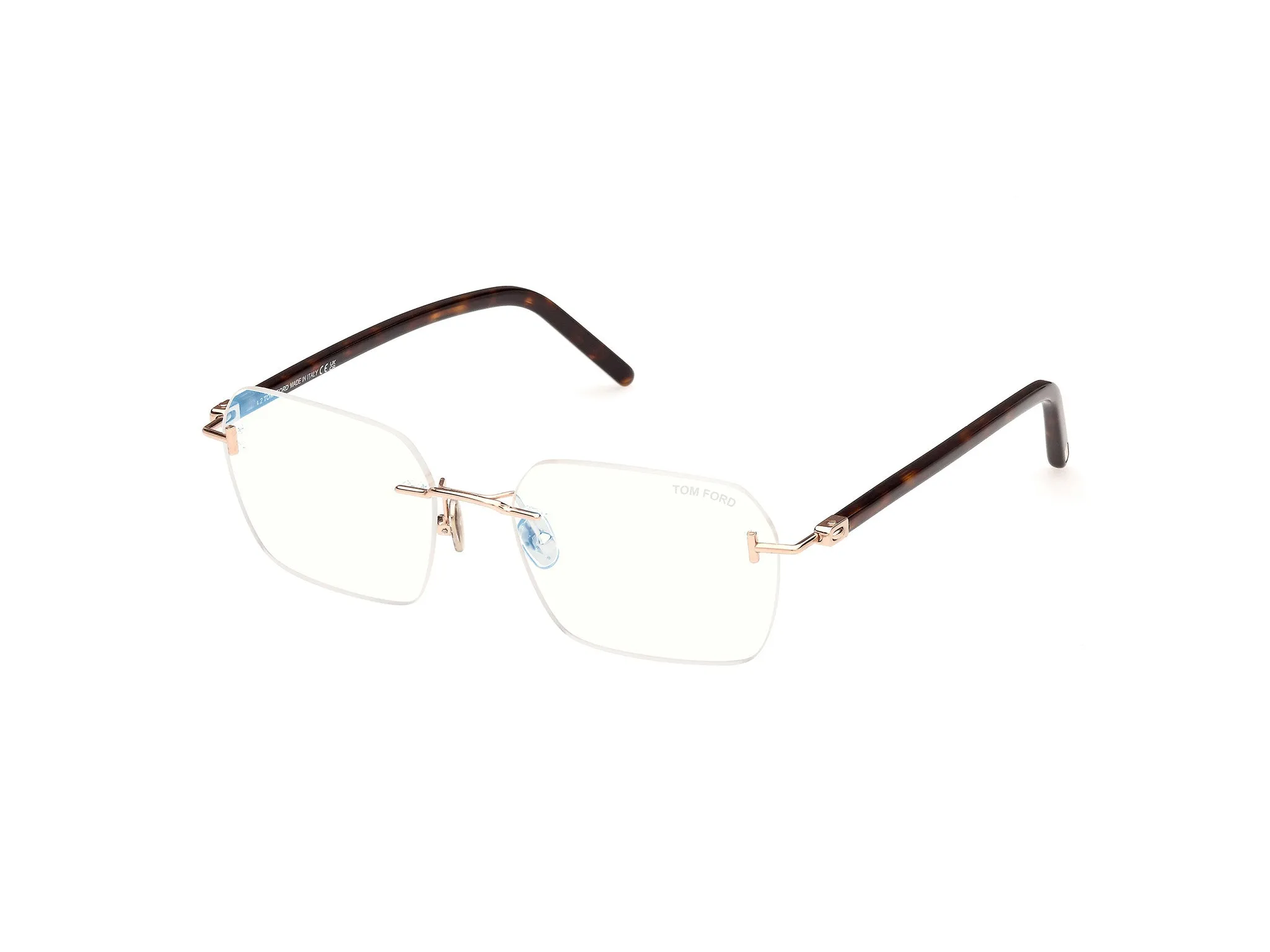TOM FORD FT5934-B 28 Montature da vista Metallo Oro Squadrata Normale - immagine 1