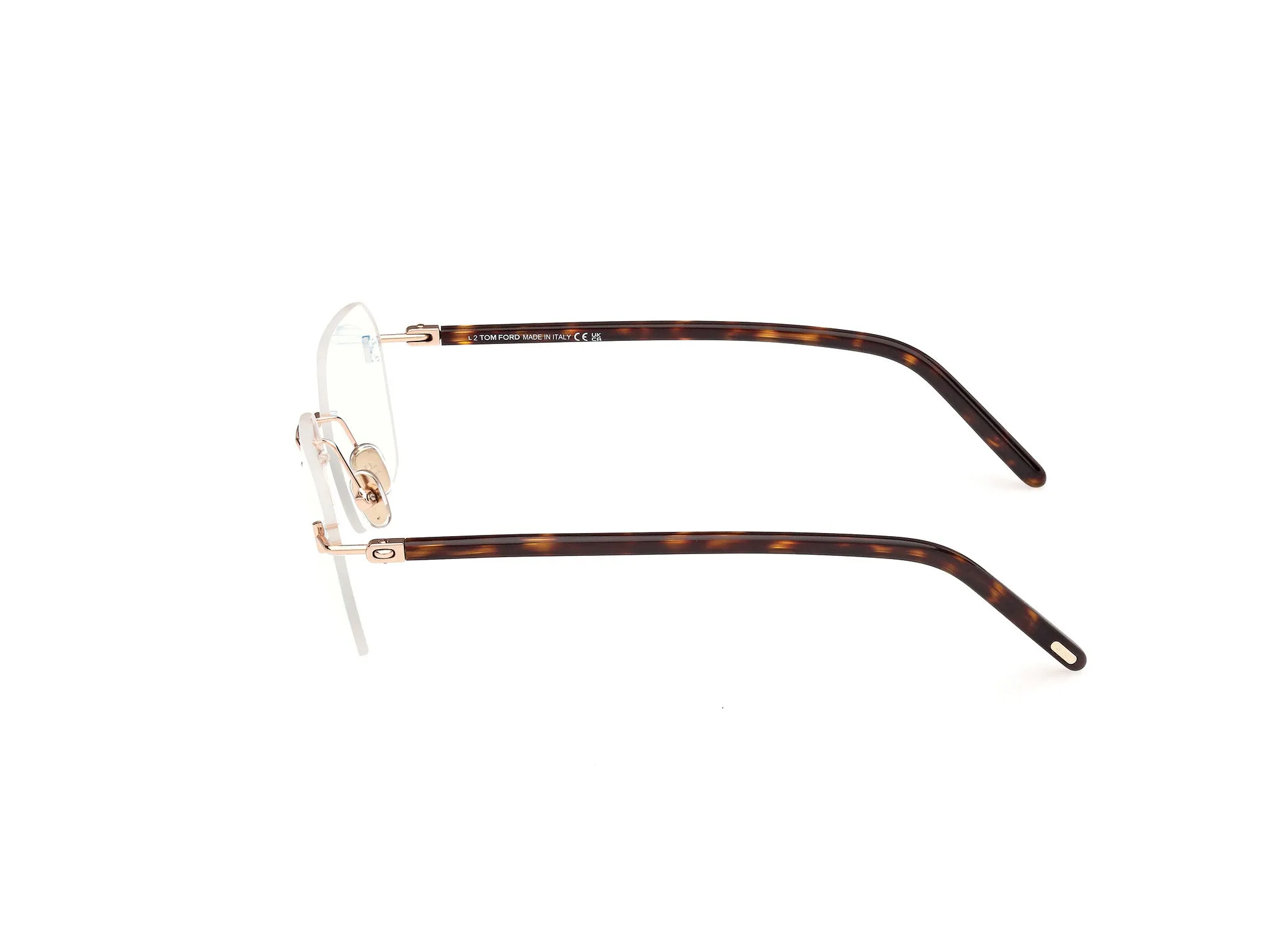 TOM FORD FT5934-B 28 Montature da vista Metallo Oro Squadrata Normale - immagine 3