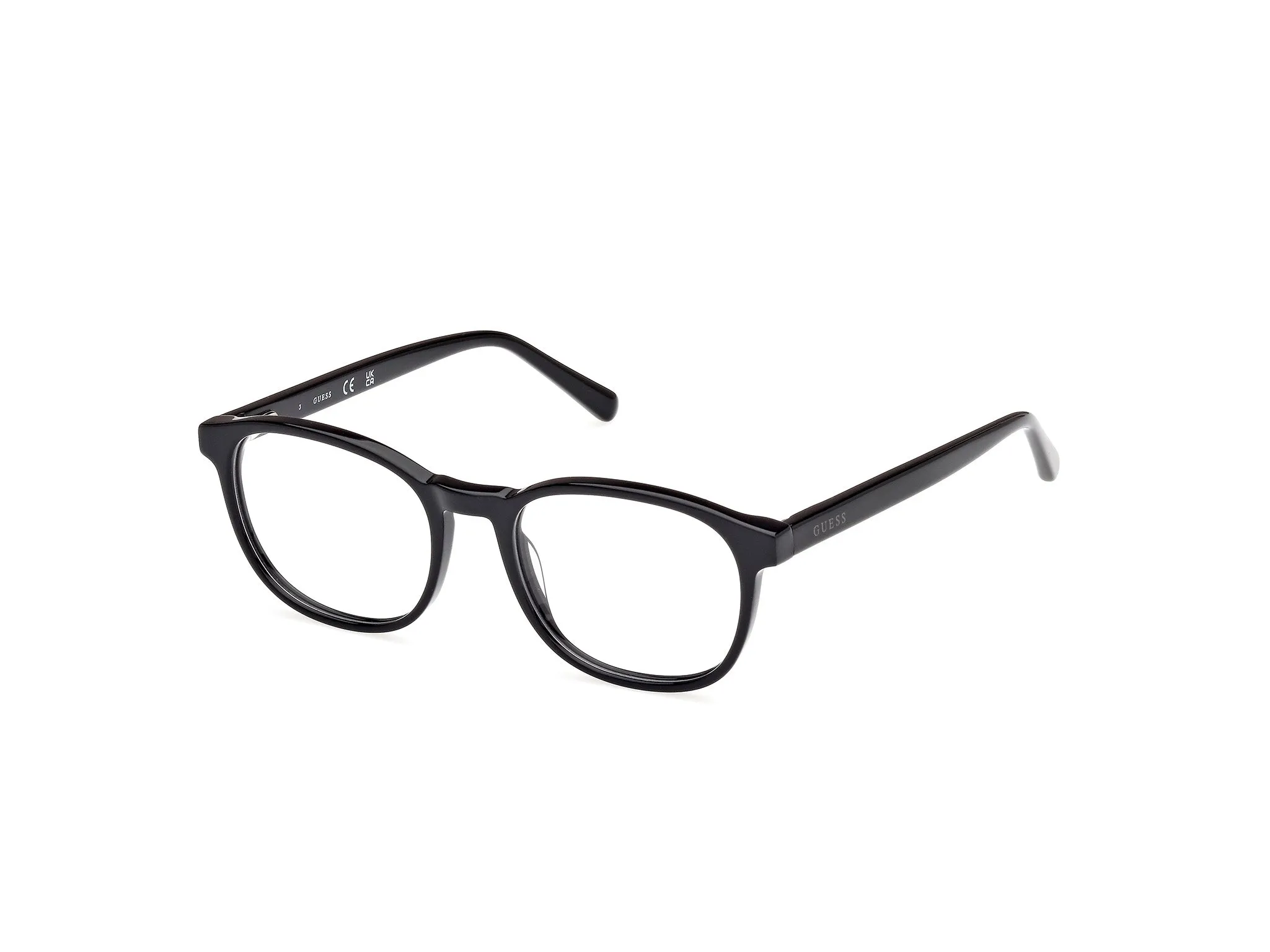 Guess GU8290 1 Montature da vista Acetato Nero Rotonda Normale - immagine 1