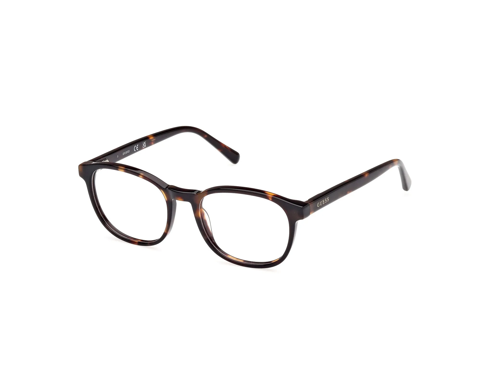 Guess GU8290 52 Montature da vista Acetato Havana Rotonda Normale - immagine 1