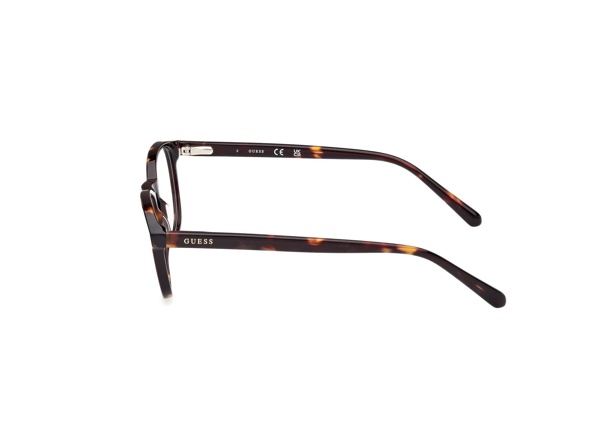 Guess GU8290 52 Montature da vista Acetato Havana Rotonda Normale - immagine 3
