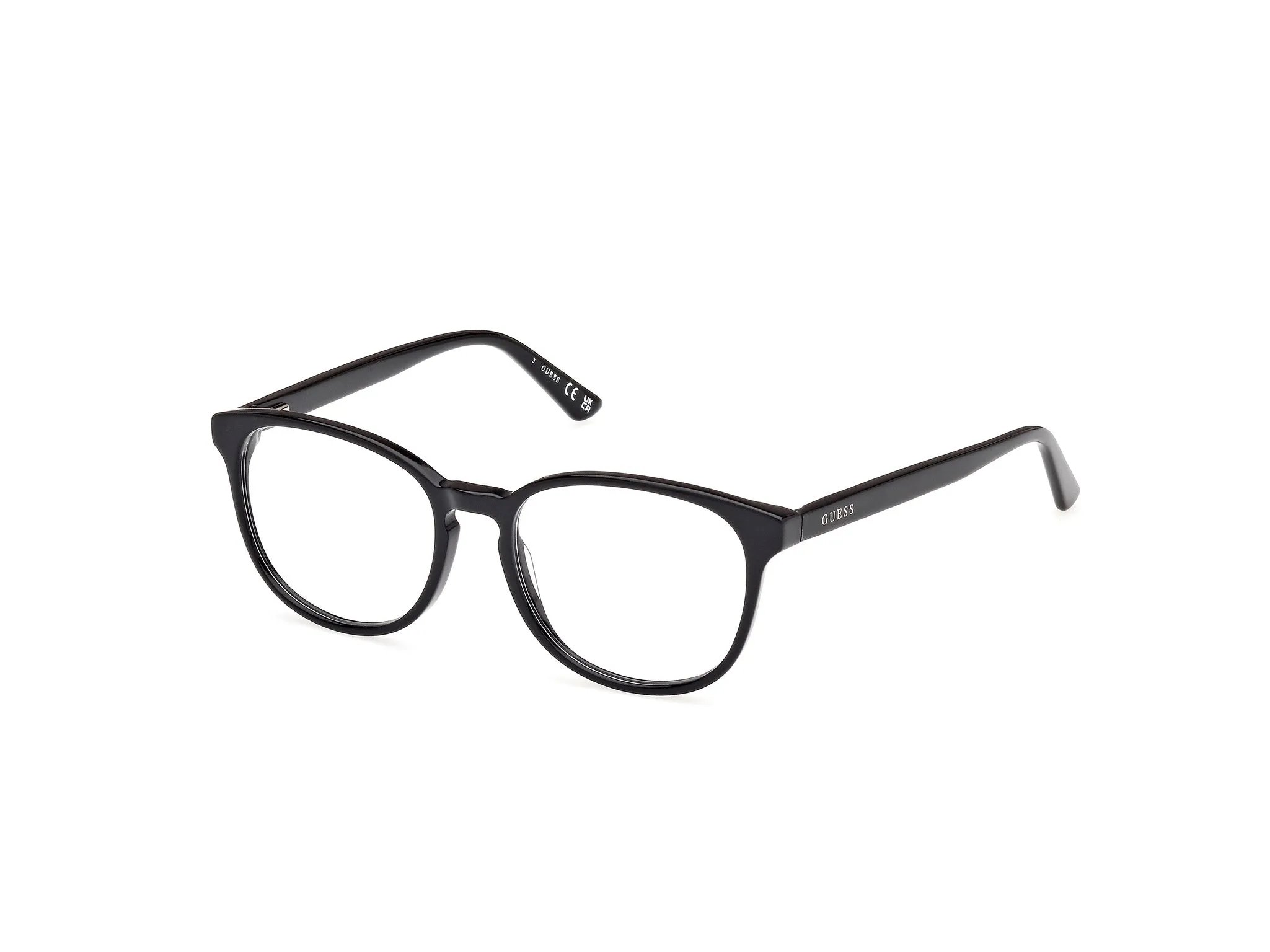 Guess GU8289 1 Montature da vista Acetato Nero Rotonda Normale - immagine 1