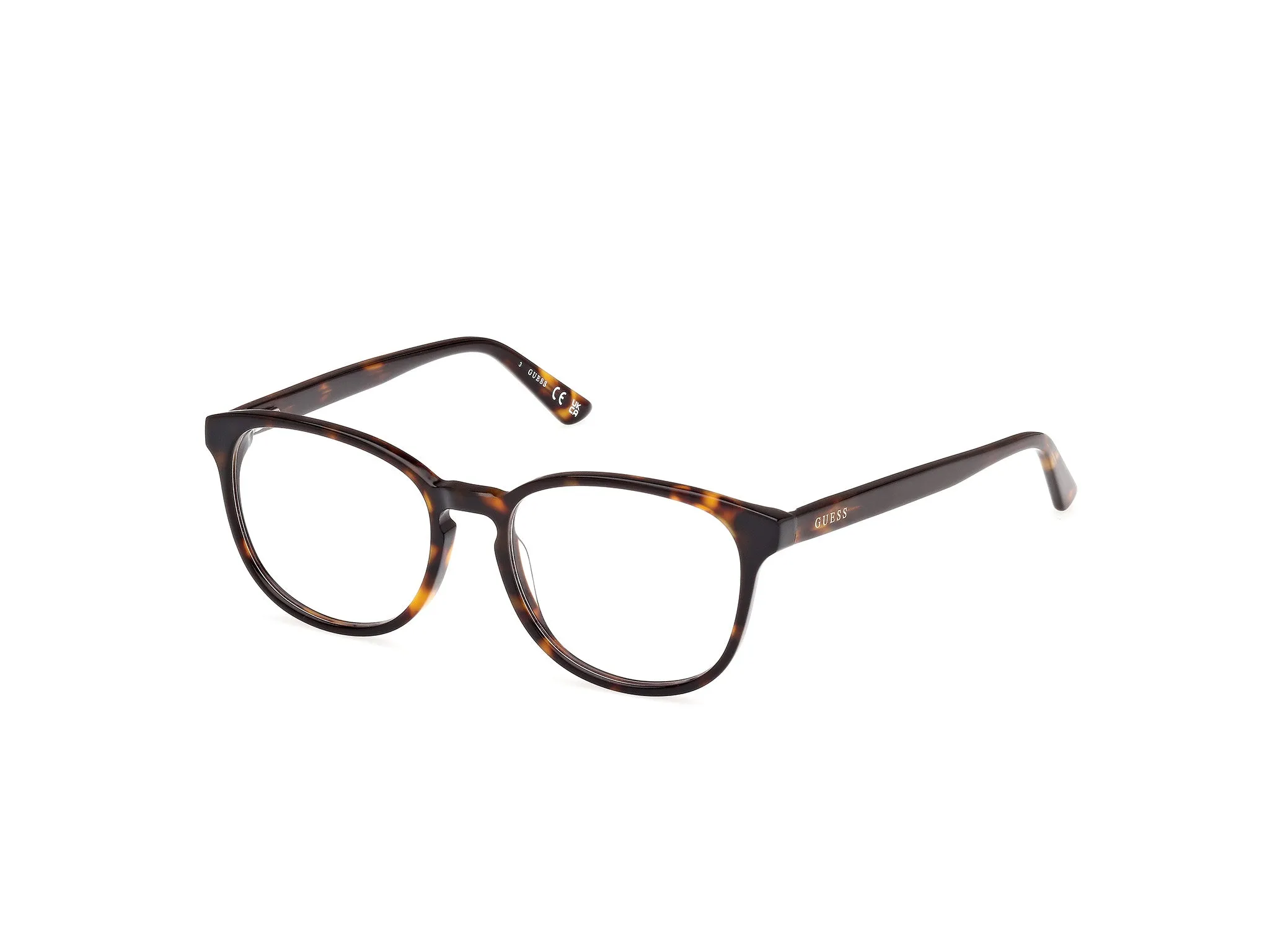 Guess GU8289 52 Montature da vista Acetato Havana Rotonda Normale - immagine 1