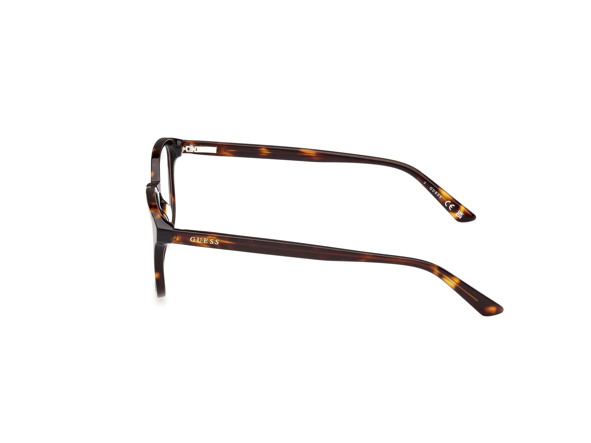 Guess GU8289 52 Montature da vista Acetato Havana Rotonda Normale - immagine 3