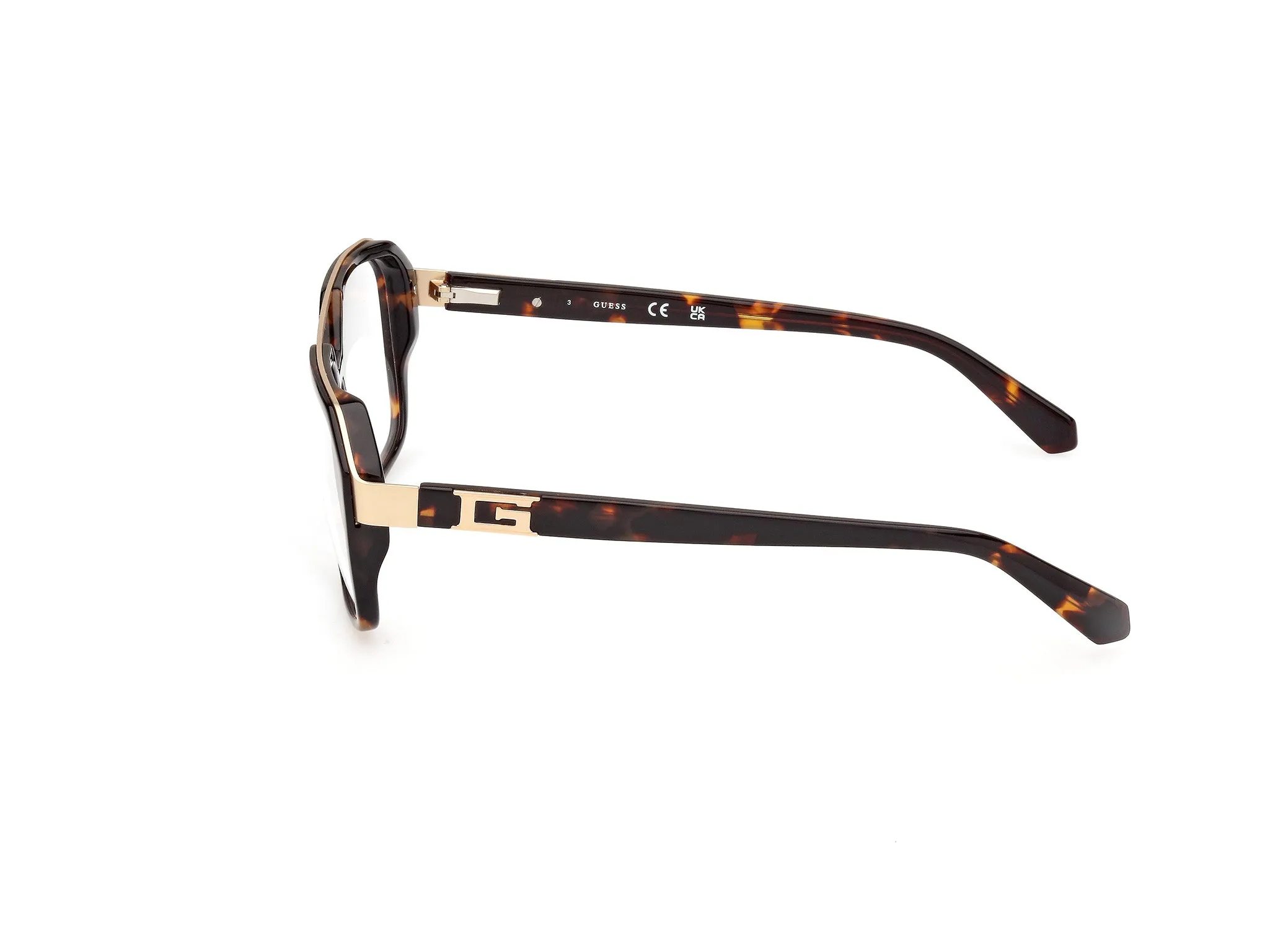 Guess GU50138 52 Montature da vista Acetato Havana Squadrata Normale - immagine 3