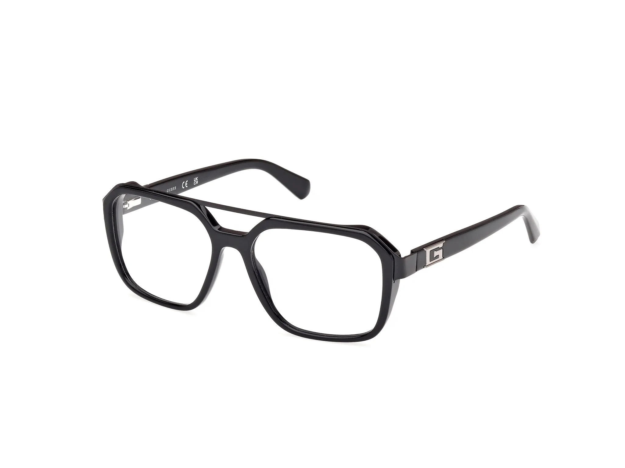 Guess GU50138 1 Montature da vista Acetato Nero Squadrata Normale - immagine 1