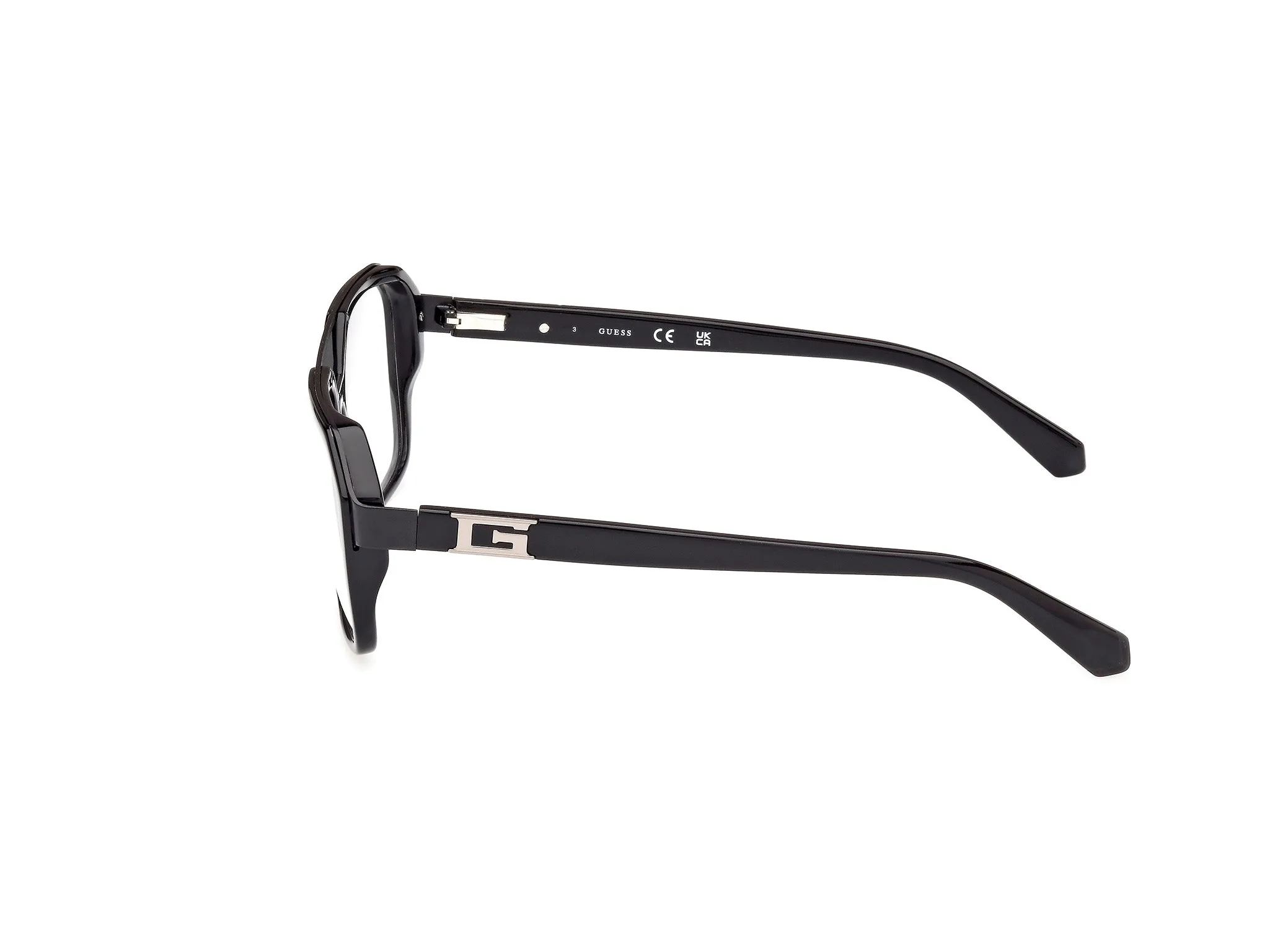 Guess GU50138 1 Montature da vista Acetato Nero Squadrata Normale - immagine 3
