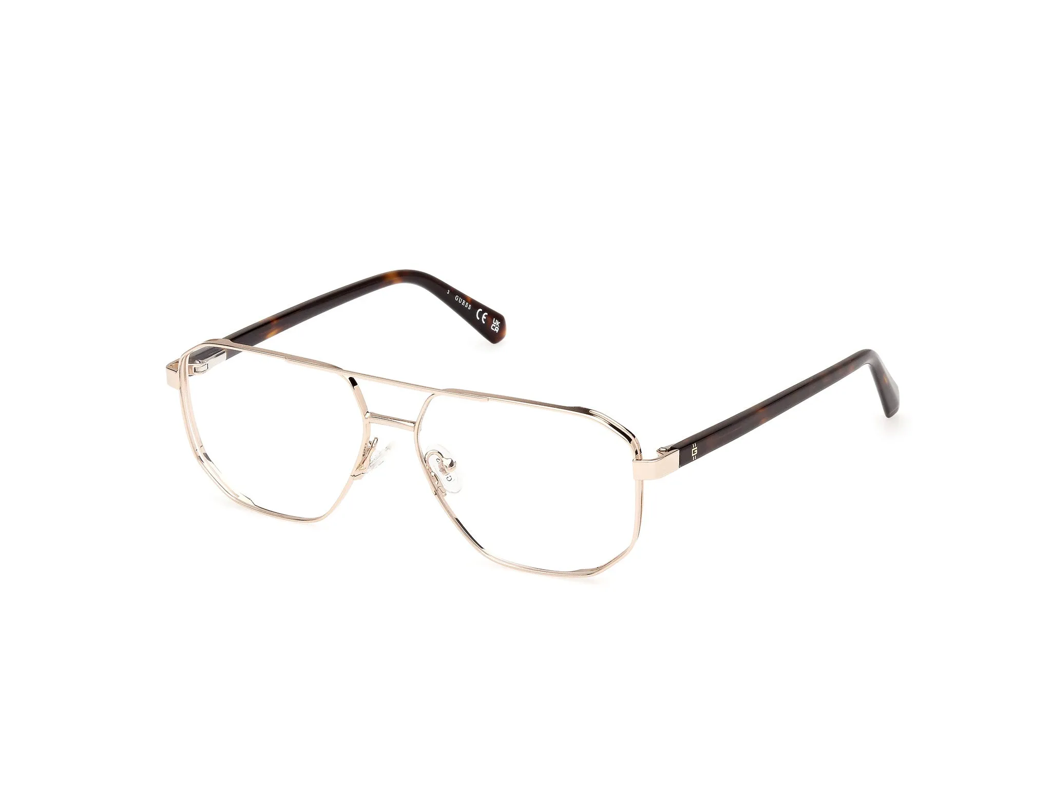 Guess GU50135 32 Montature da vista Metallo Oro Squadrata Normale - immagine 1