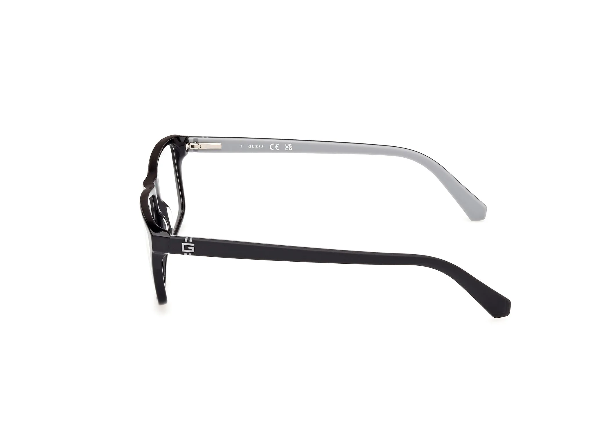 Guess GU50130 1 Montature da vista Acetato Nero Squadrata Normale - immagine 3