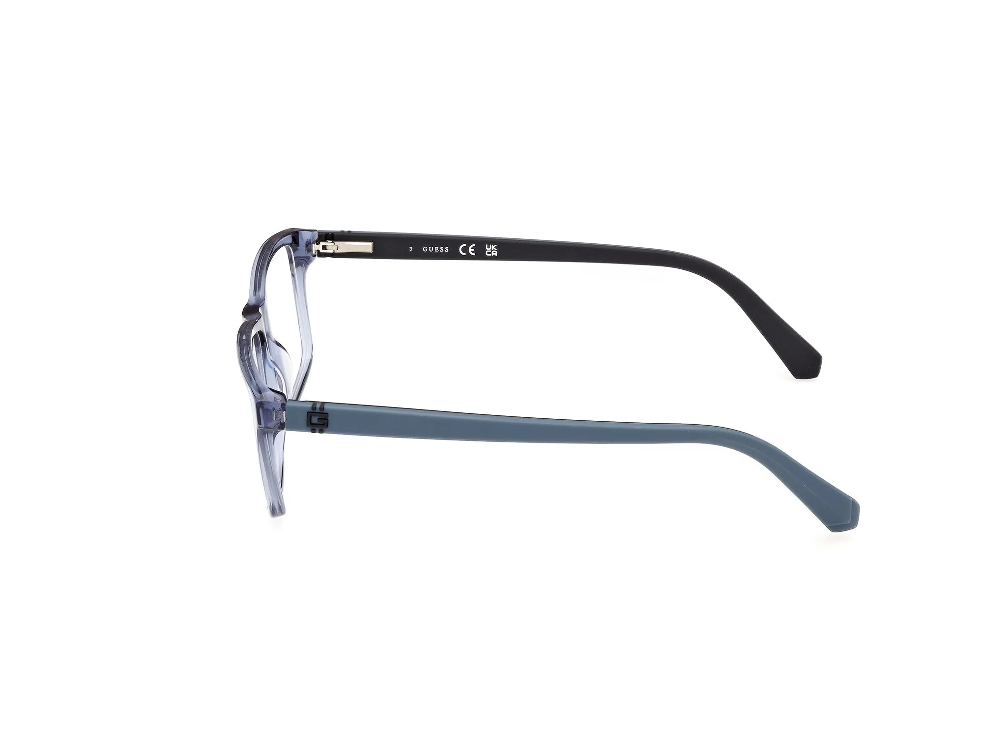 Guess GU50130 90 Montature da vista Acetato Blu Squadrata Normale - immagine 3