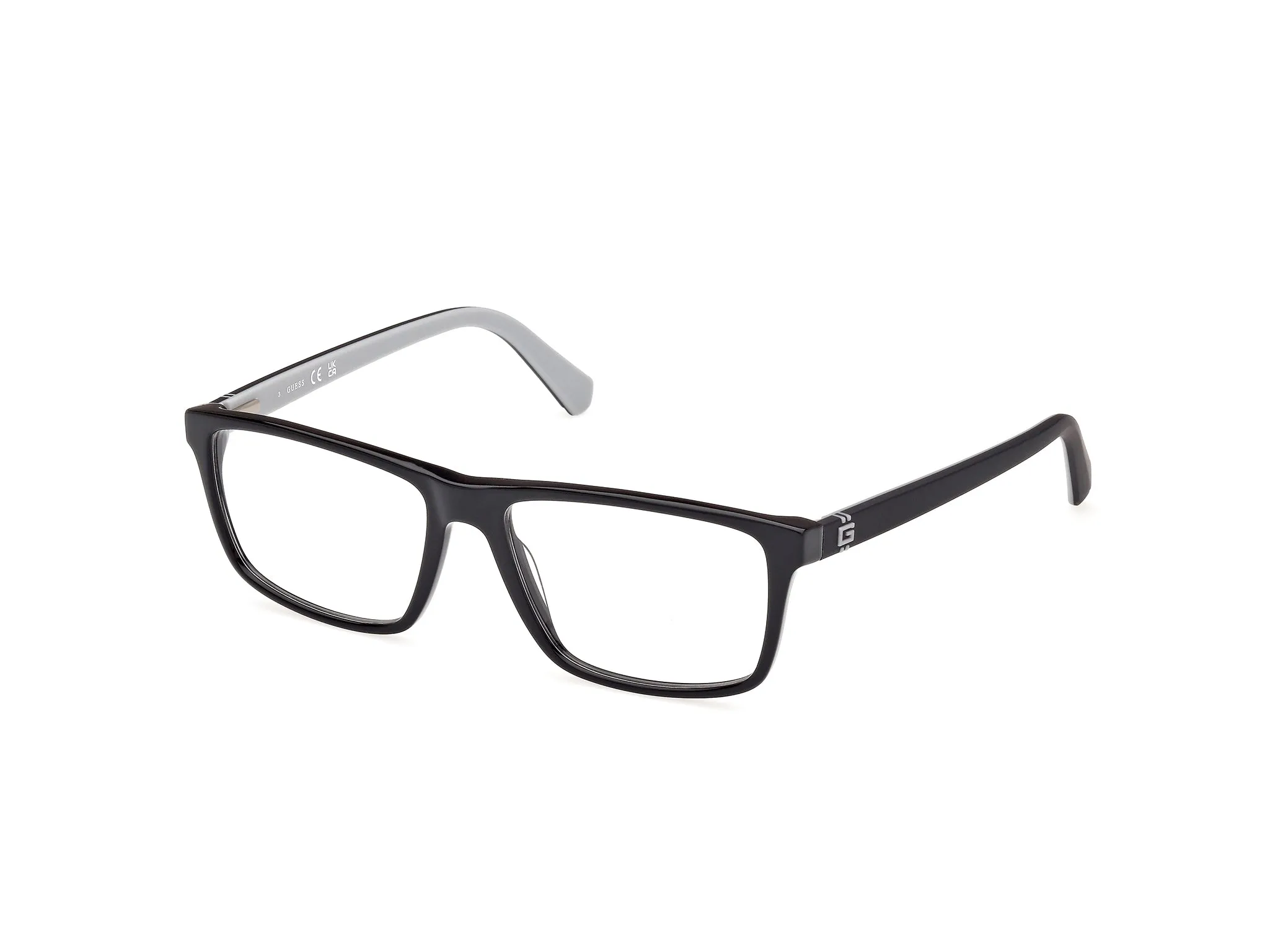 Guess GU50130 1 Montature da vista Acetato Nero Squadrata Normale - immagine 1