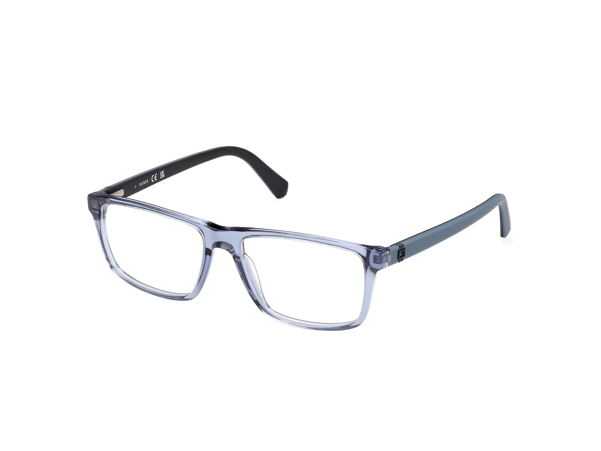 Guess GU50130 90 Montature da vista Acetato Blu Squadrata Normale - immagine 1