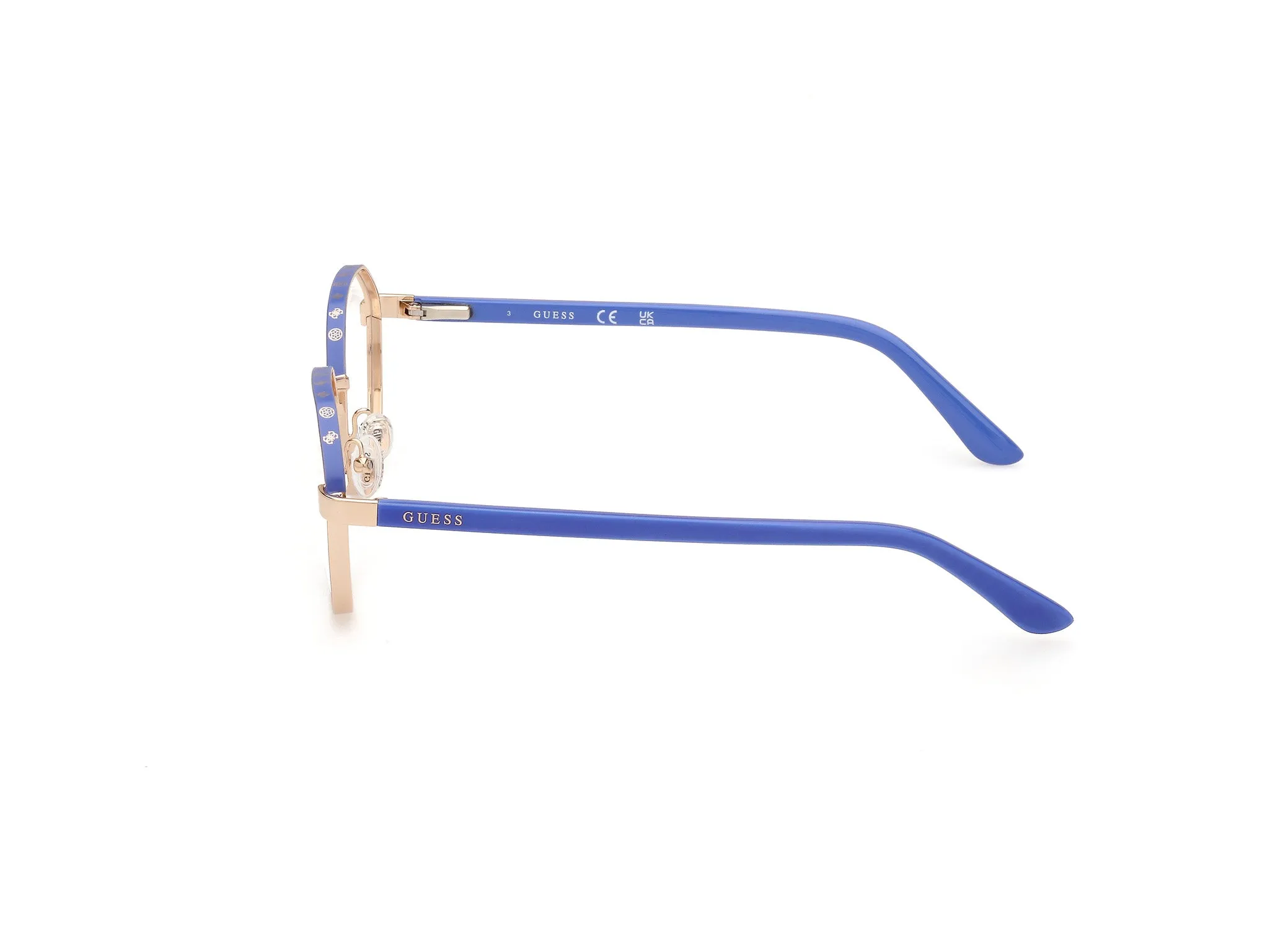 Guess GU50124 092 Montature da vista Metallo Oro Rotonda Normale - immagine 3