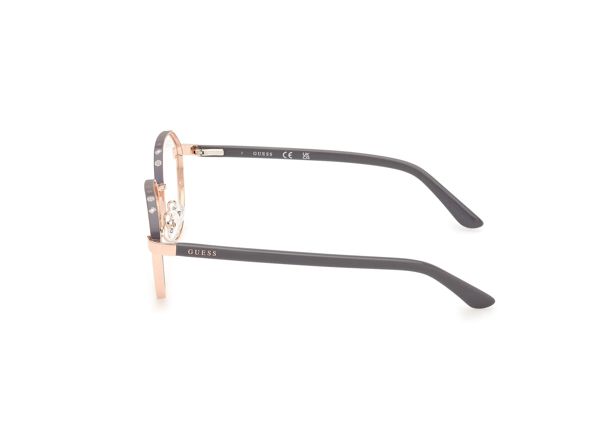 Guess GU50124 28 Montature da vista Metallo Oro Rotonda Normale - immagine 3