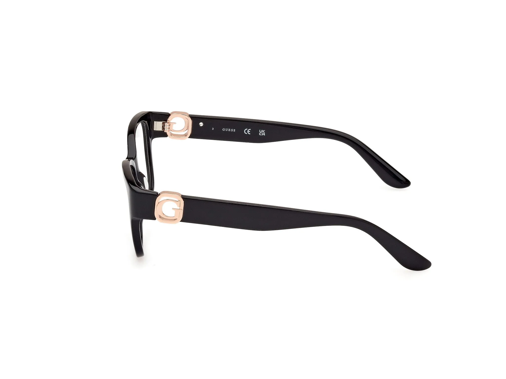 Guess GU50120 1 Montature da vista Acetato Nero Squadrata Normale - immagine 3