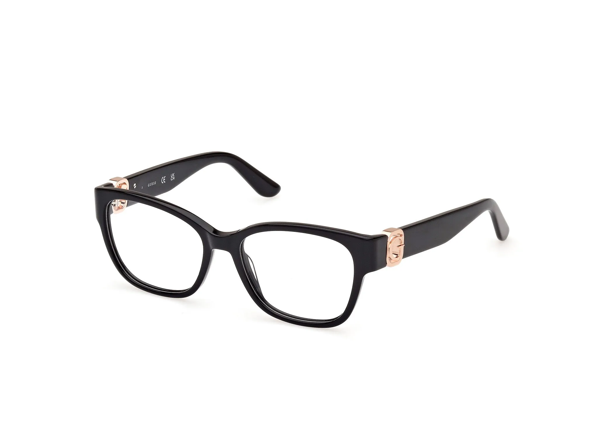 Guess GU50120 1 Montature da vista Acetato Nero Squadrata Normale - immagine 1