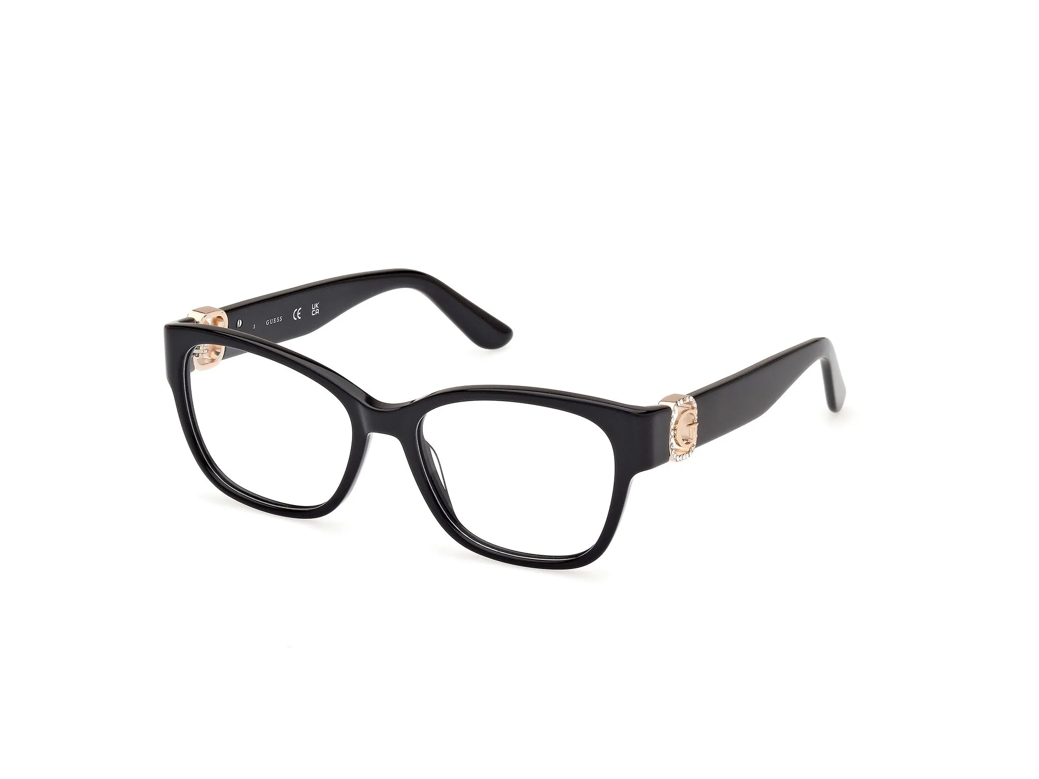 Guess GU50120 5 Montature da vista Acetato Nero Squadrata Normale - immagine 1
