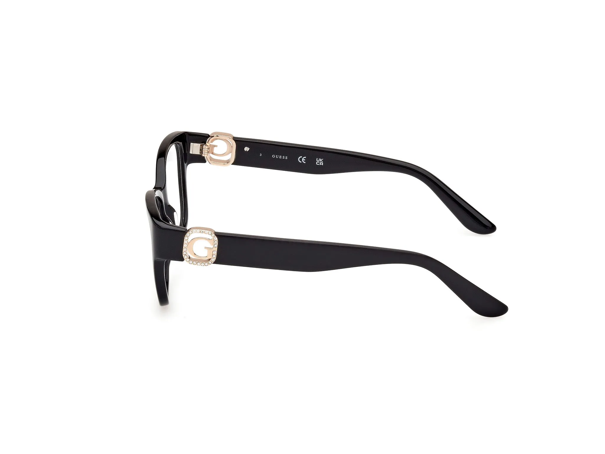 Guess GU50120 5 Montature da vista Acetato Nero Squadrata Normale - immagine 3