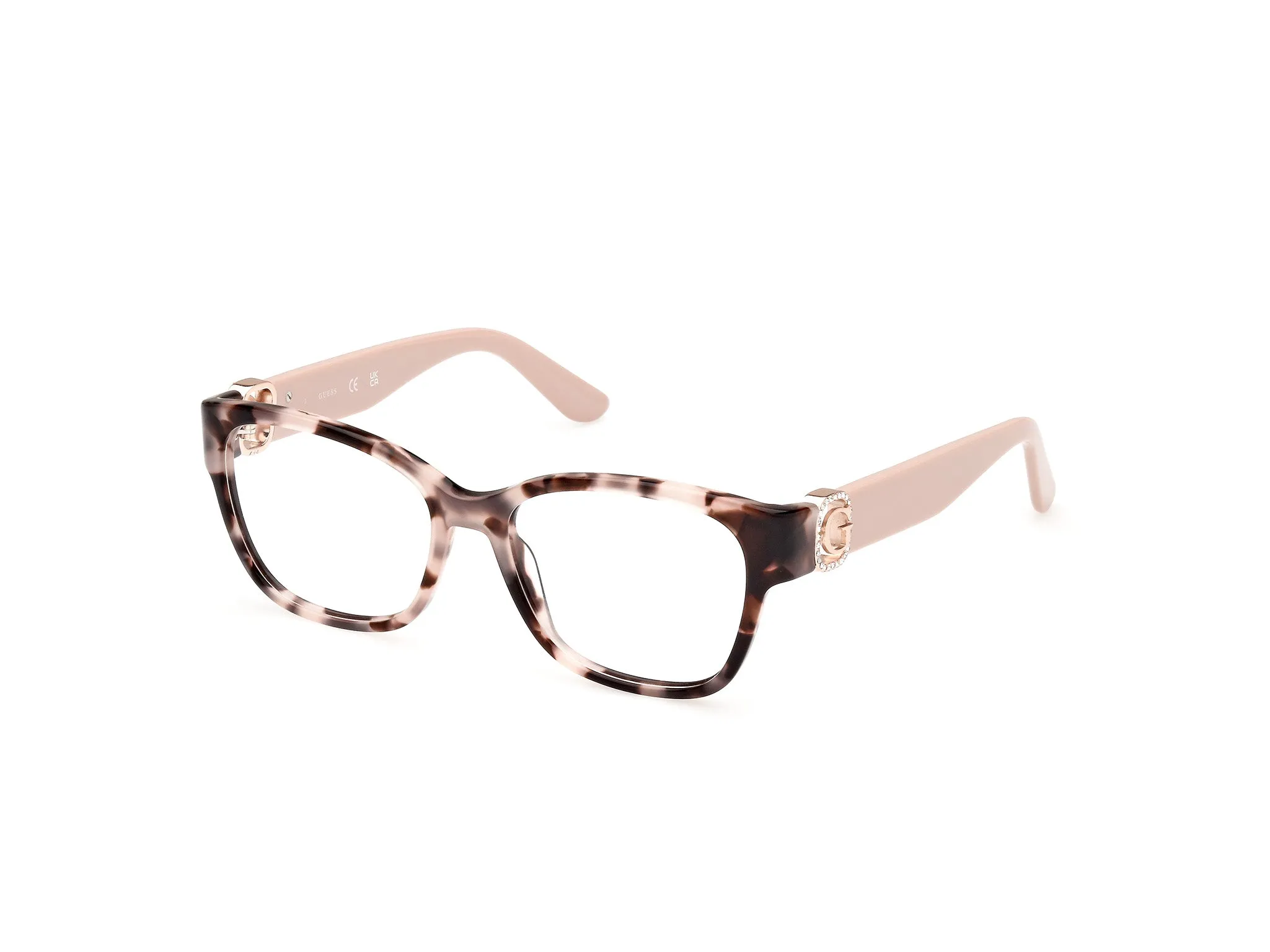 Guess GU50120 55 Montature da vista Acetato Havana Squadrata Normale - immagine 1