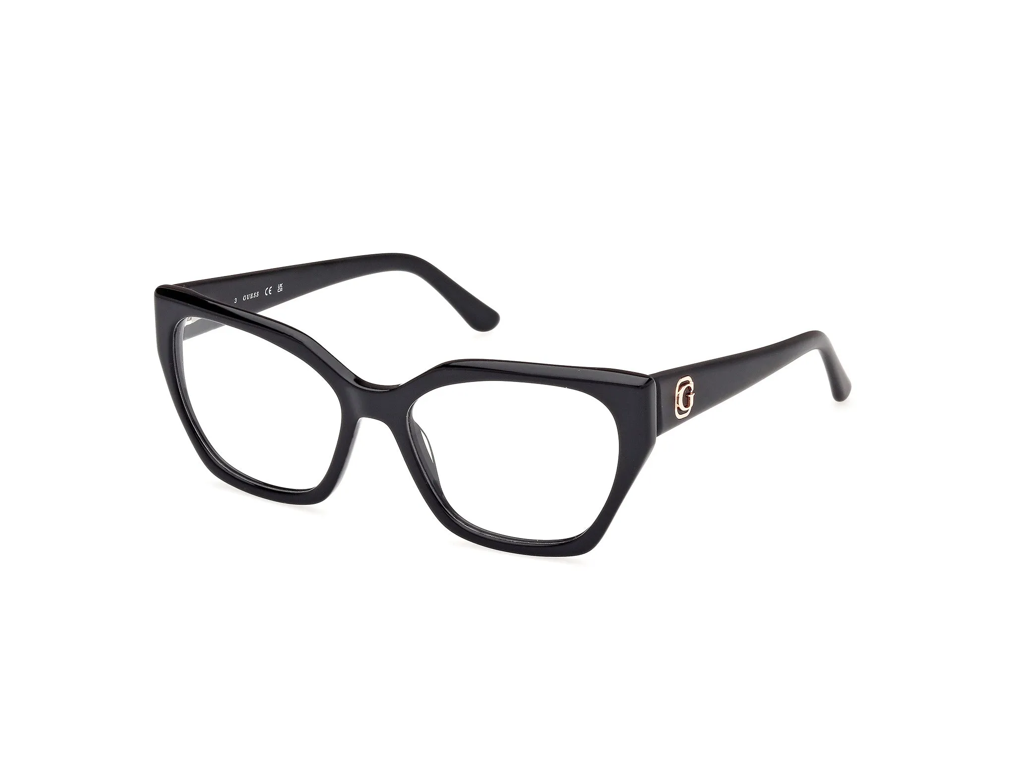 Guess GU50112 1 Montature da vista Acetato Nero Squadrata Normale - immagine 1