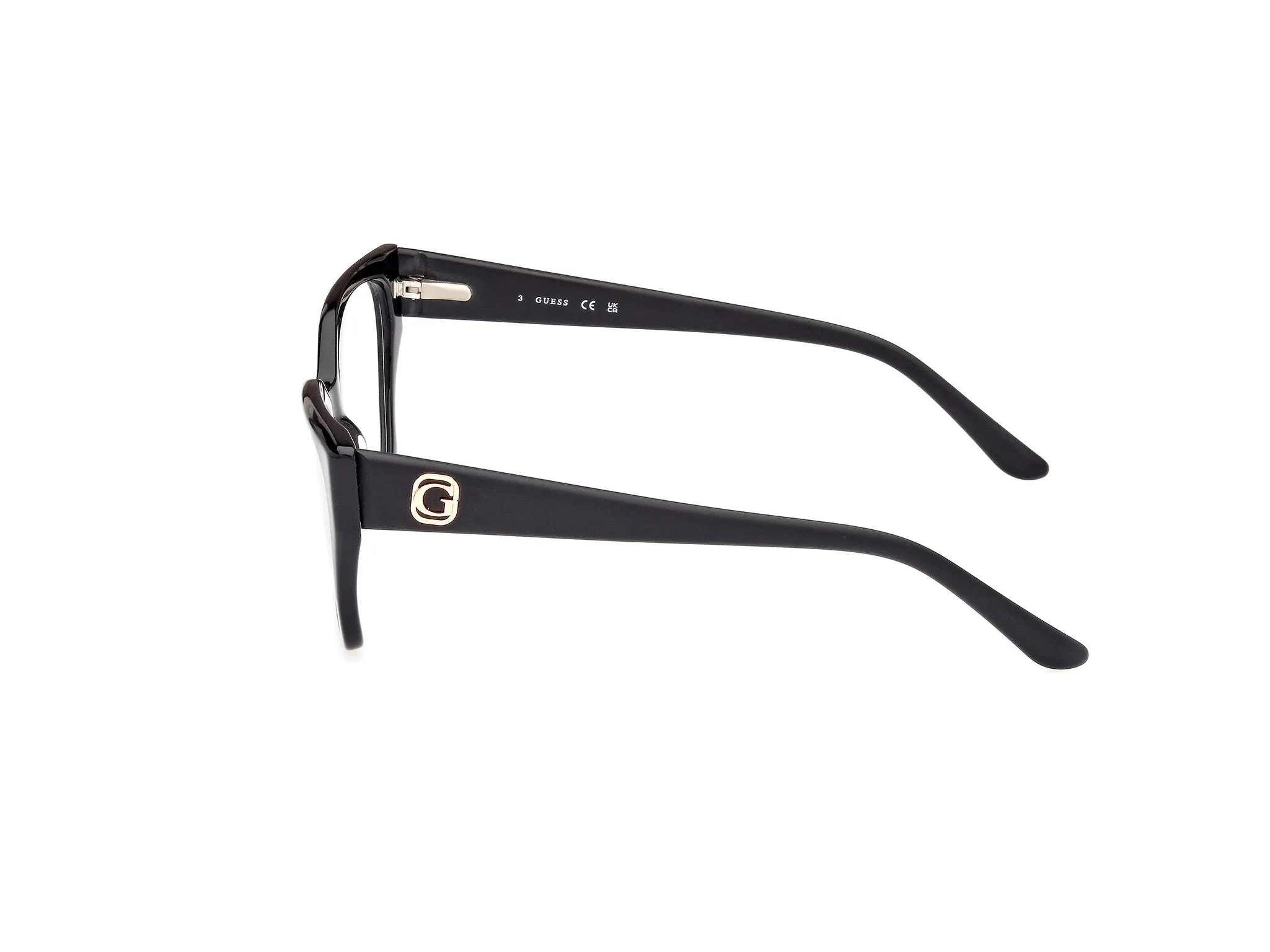 Guess GU50112 1 Montature da vista Acetato Nero Squadrata Normale - immagine 3
