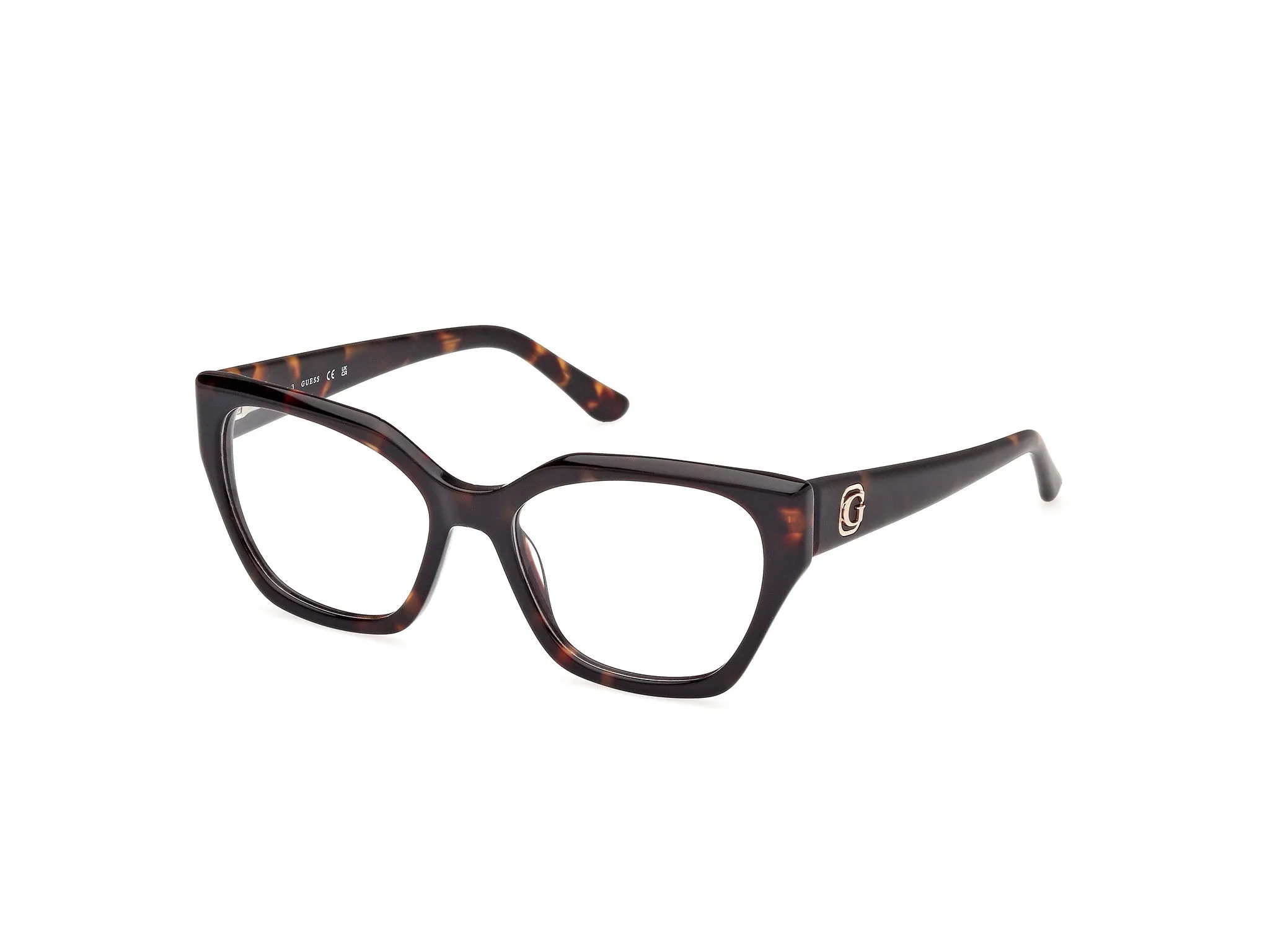 Guess GU50112 52 Montature da vista Acetato Havana Squadrata Normale - immagine 1
