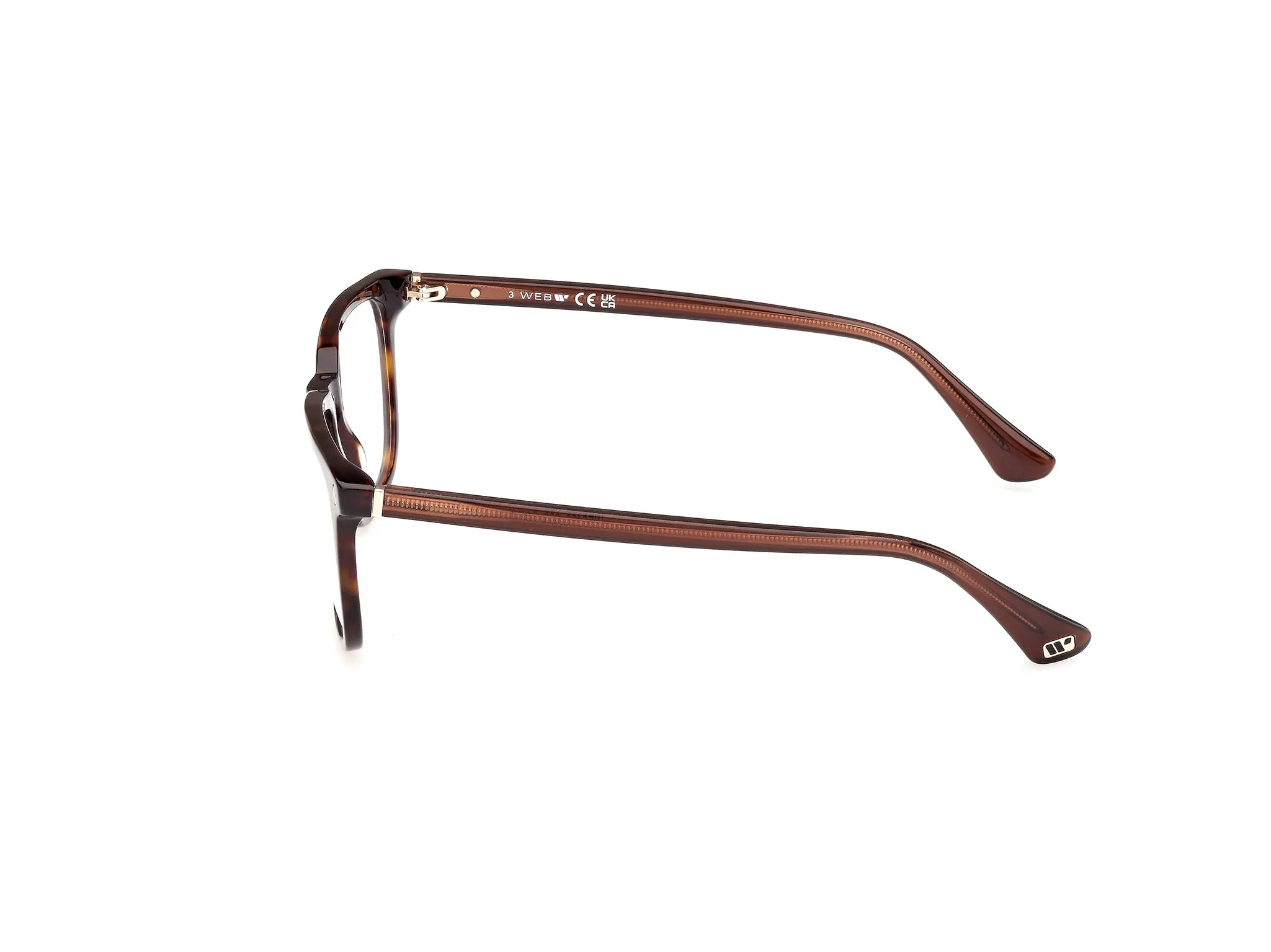 Web WE5430 56 Montature da vista Acetato Havana Squadrata Normale - immagine 3