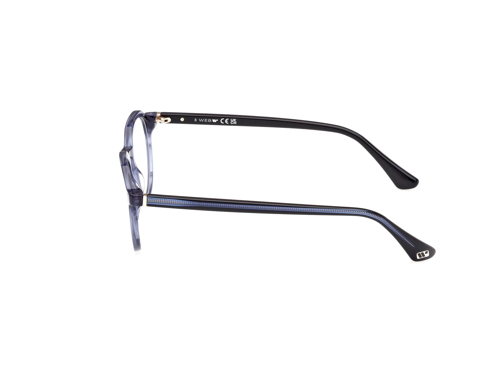 Web WE5427 92 Montature da vista Acetato Blu Rotonda Normale - immagine 3