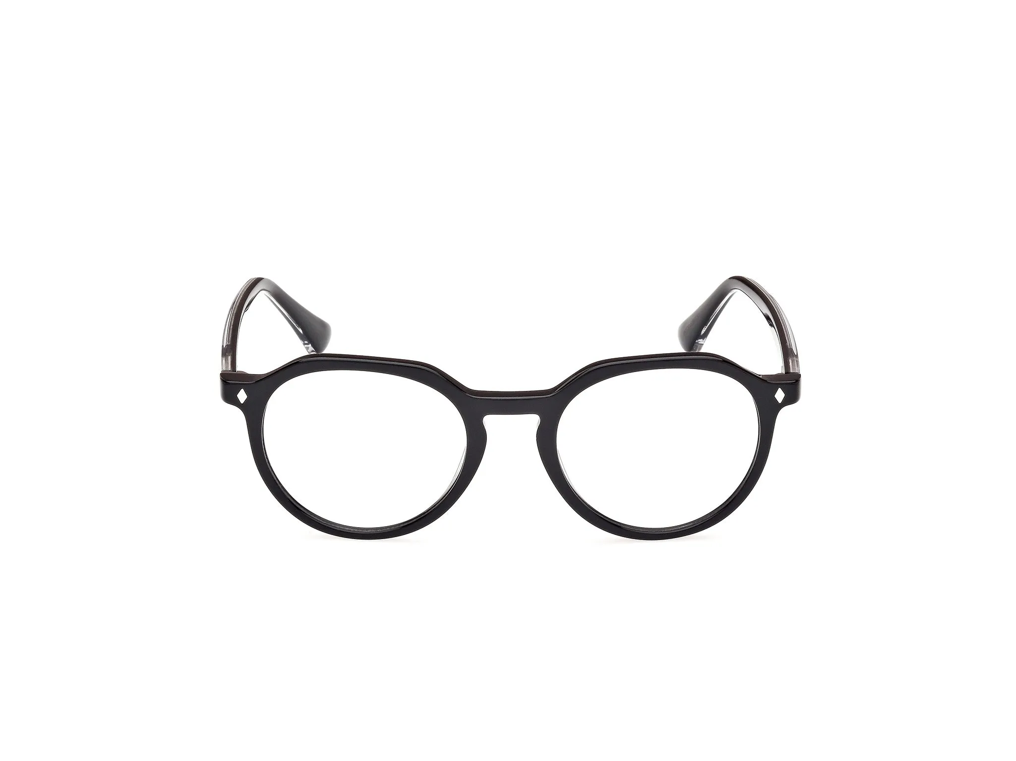 Web WE5427 1 Montature da vista Acetato Nero Rotonda Normale - immagine 2