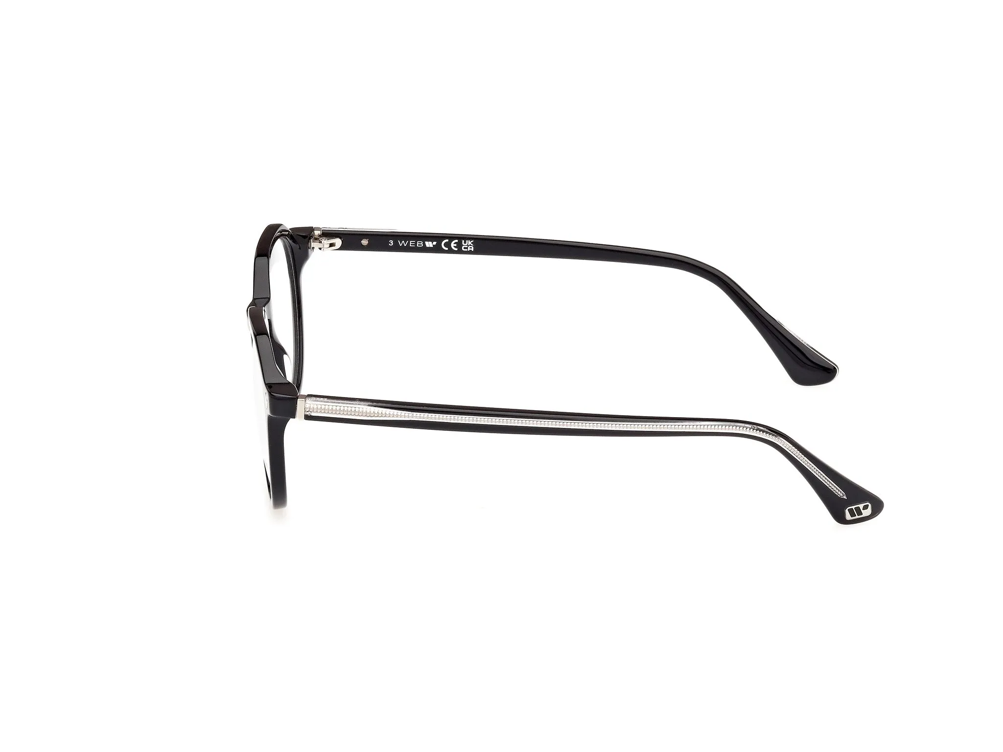 Web WE5427 1 Montature da vista Acetato Nero Rotonda Normale - immagine 3