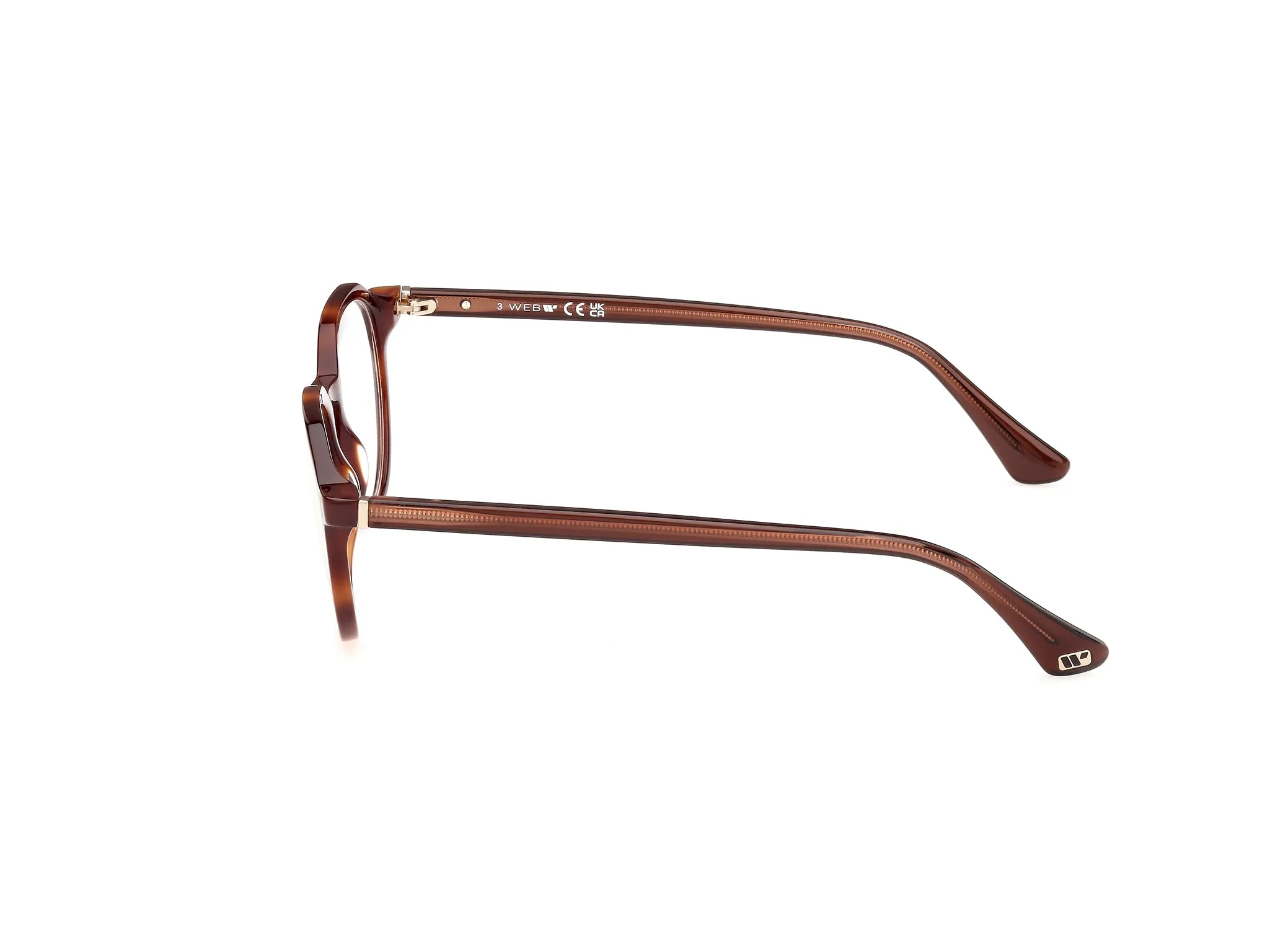 Web WE5427 56 Montature da vista Acetato Havana Rotonda Normale - immagine 3