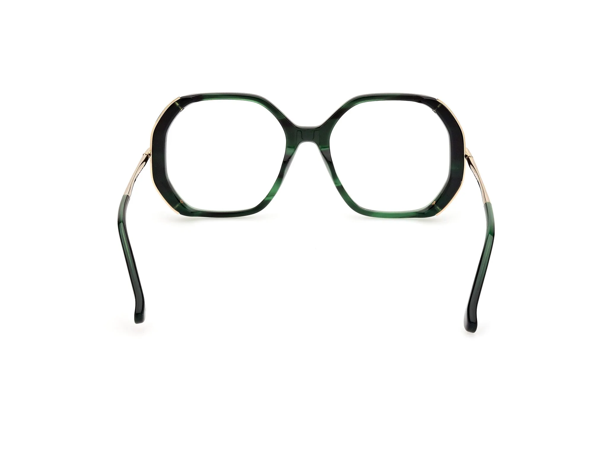 Max Mara MM5138 098 Montature da vista Acetato Verde Rotonda Normale - immagine 4