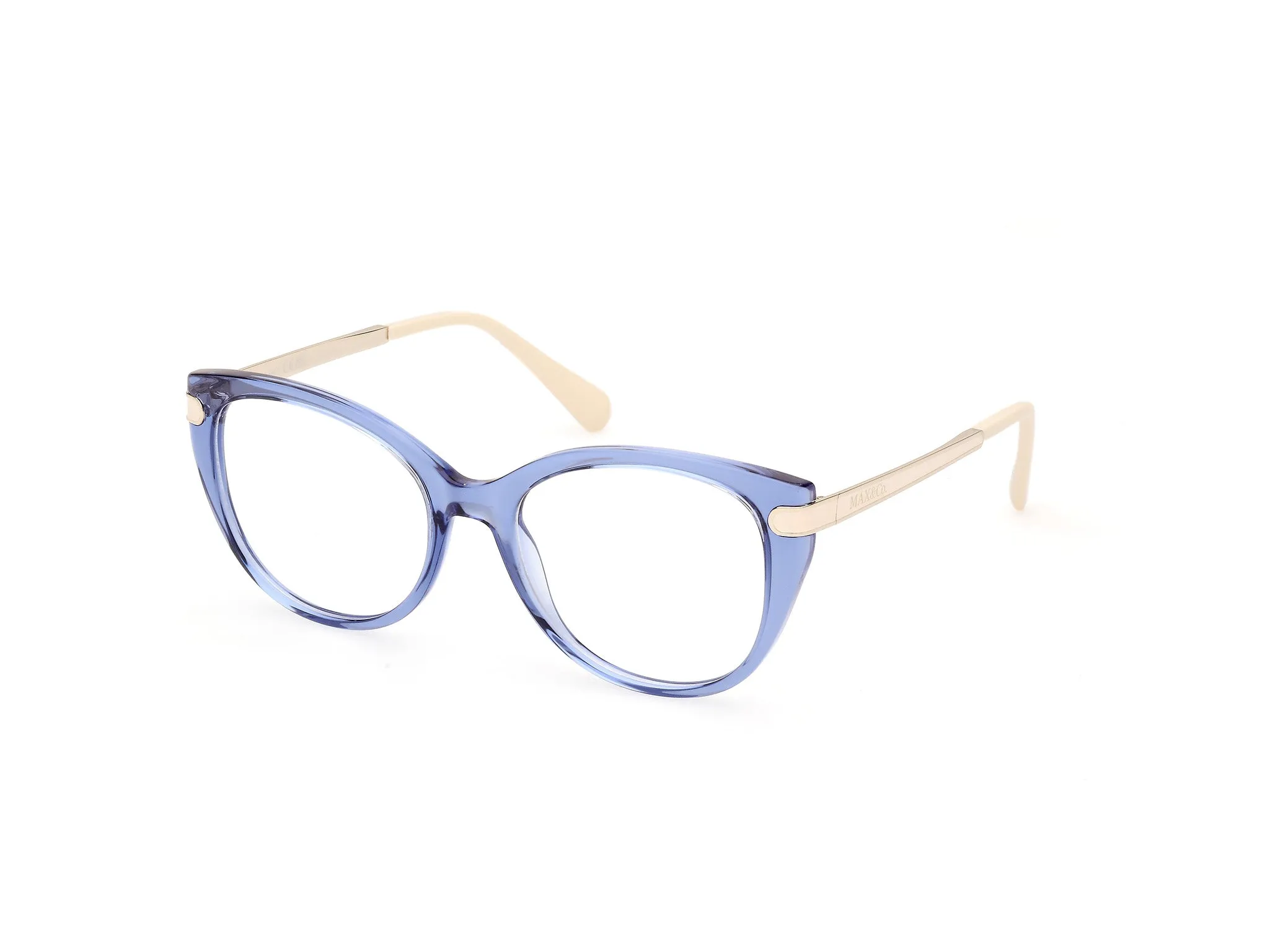 MAX&Co MO5135 090 Montature da vista Iniettato Blu Rotonda Normale - immagine 1