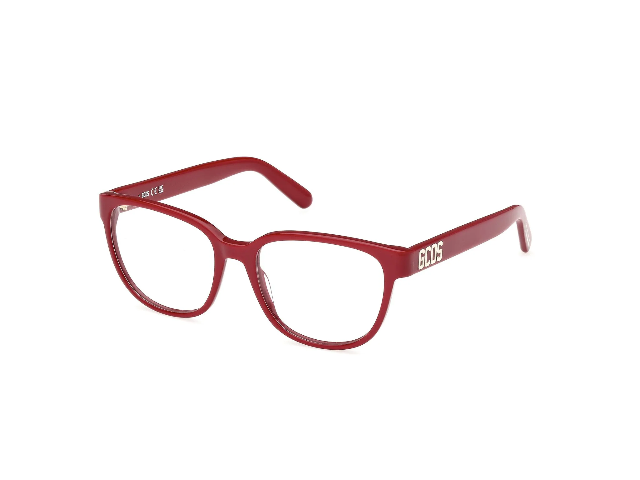 GCDS GD5034 066 Montature da vista Acetato Rosso Rotonda Normale - immagine 1