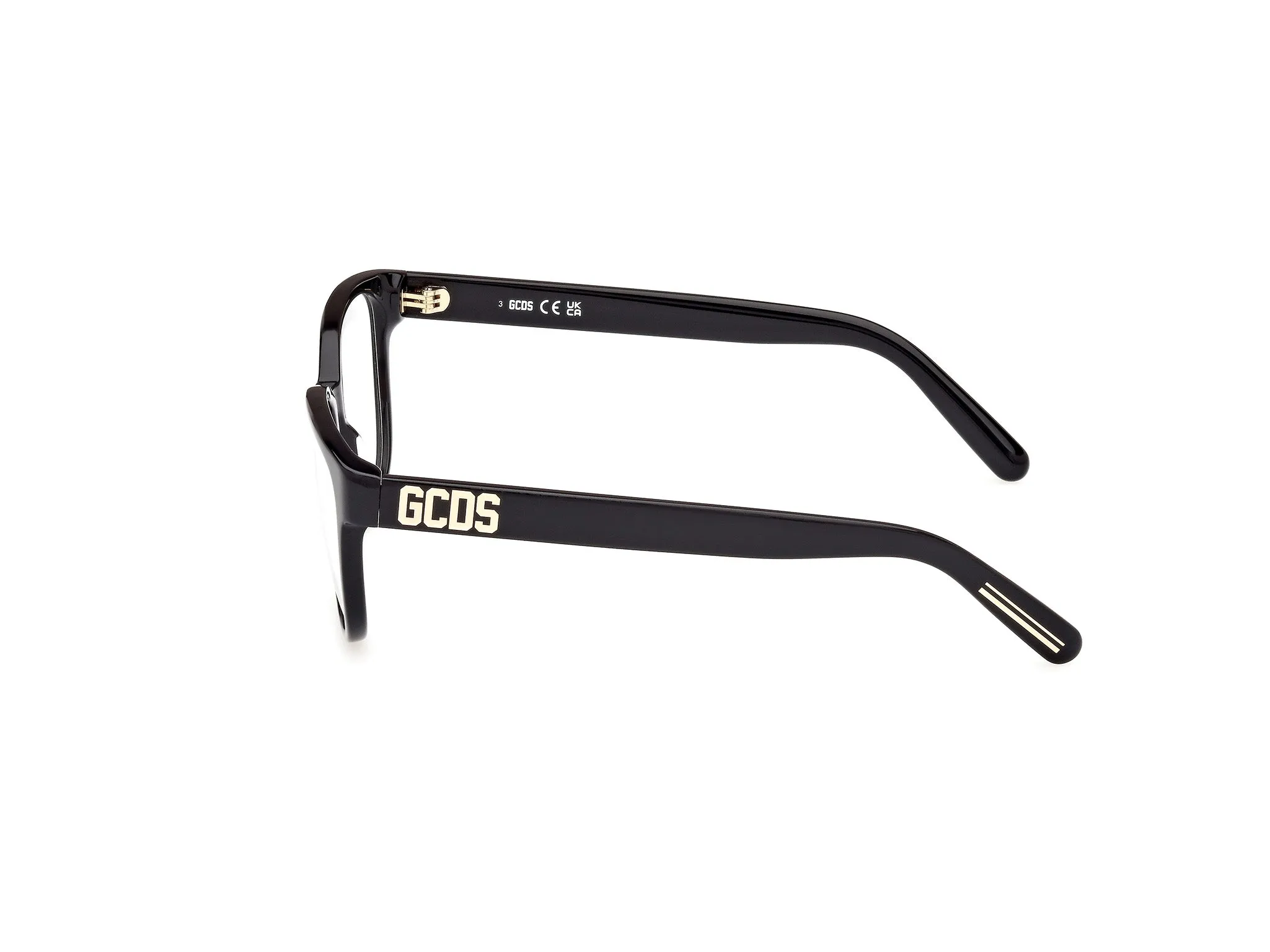 GCDS GD5034 1 Montature da vista Acetato Nero Rotonda Normale - immagine 3