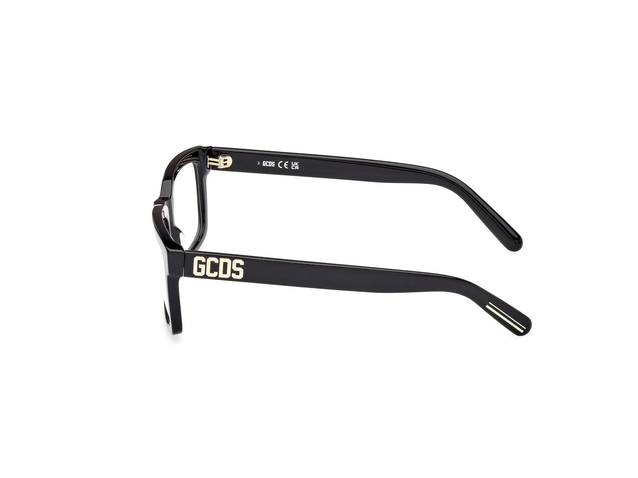 GCDS GD5027 1 Montature da vista Acetato Nero Squadrata Normale - immagine 3