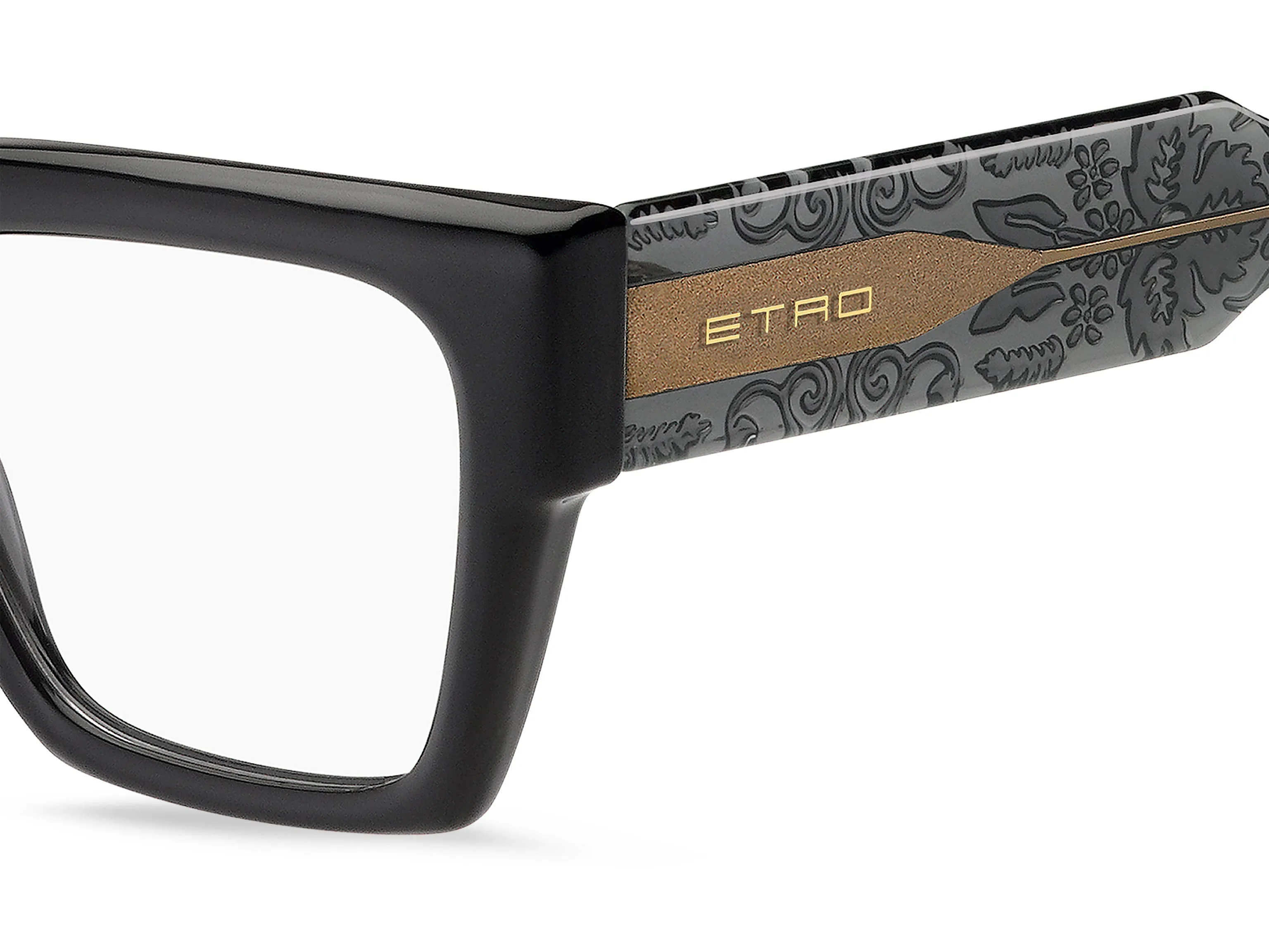 ETRO ETRO 0019 KB7 Montature da vista Plastica Nero Squadrata - immagine 3