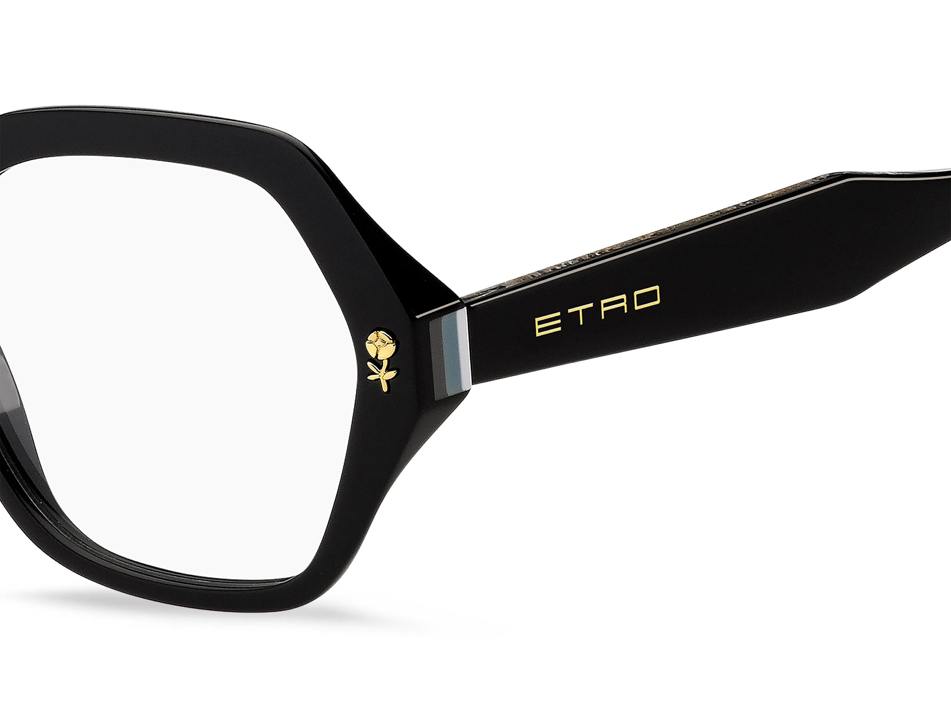 ETRO ETRO 0012 807 Montature da vista Acetato Nero Squadrata - immagine 3
