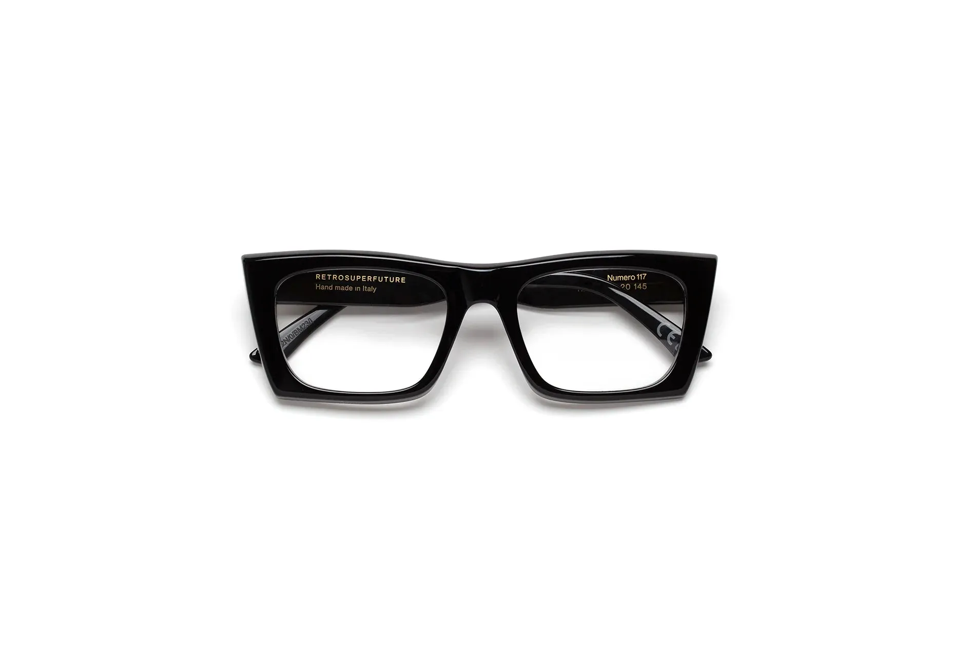 Retrosuperfuture R2N NUMERO 117 NERO Montature da vista Acetato Nero Squadrata - immagine 2