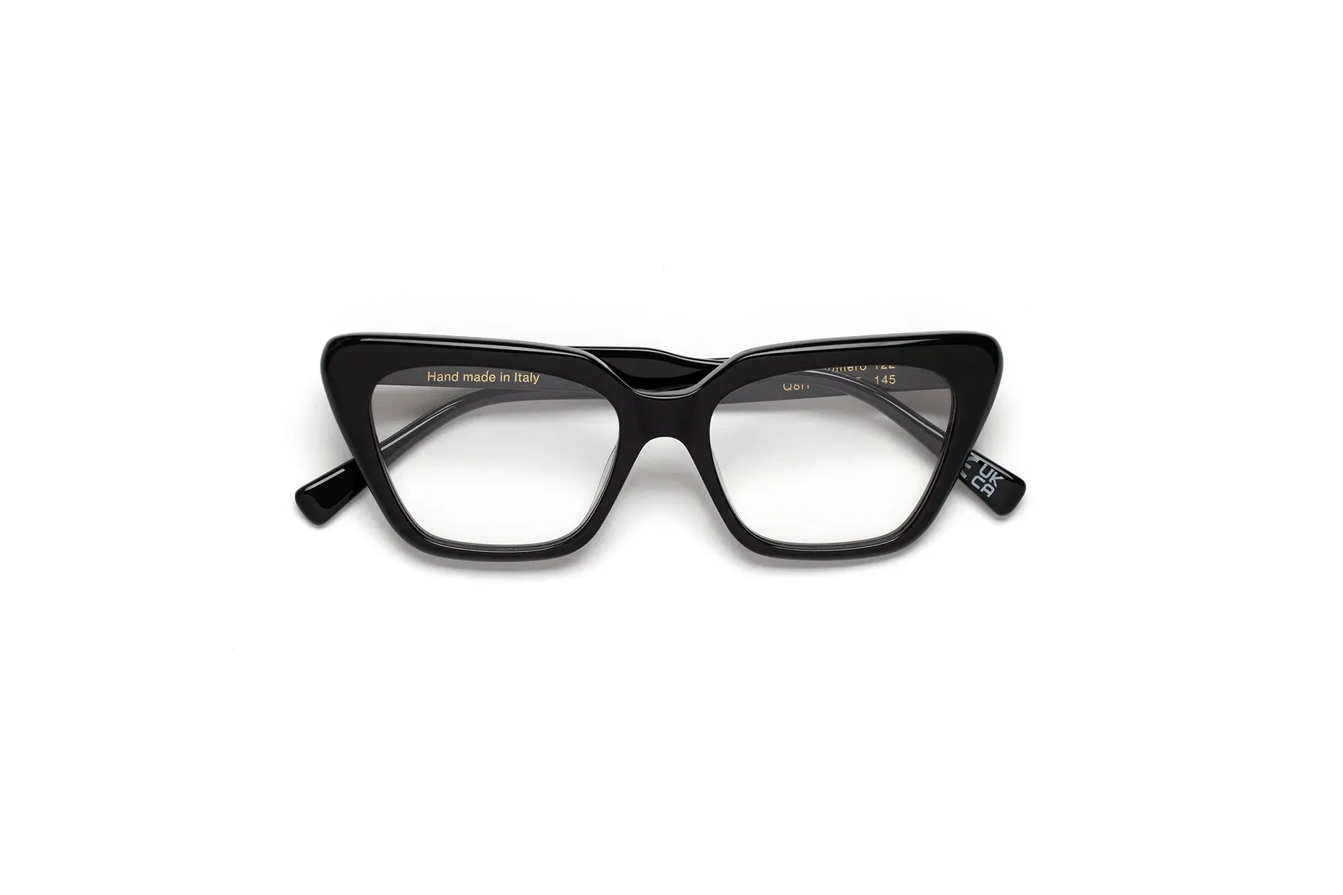 Retrosuperfuture Q8H NUMERO 122 BLACK Montature da vista Acetato Nero Cat Eye - immagine 2