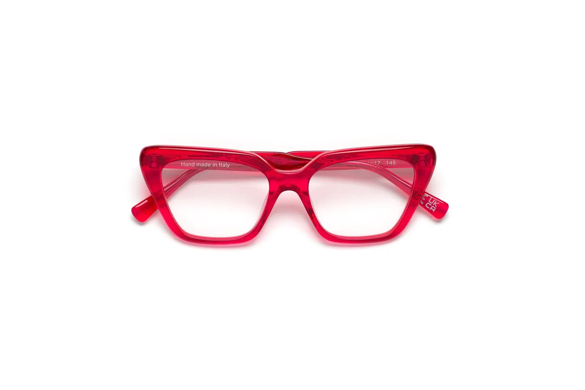 Retrosuperfuture JCX NUMERO 122 RED Montature da vista Acetato Rosso Cat Eye - immagine 2