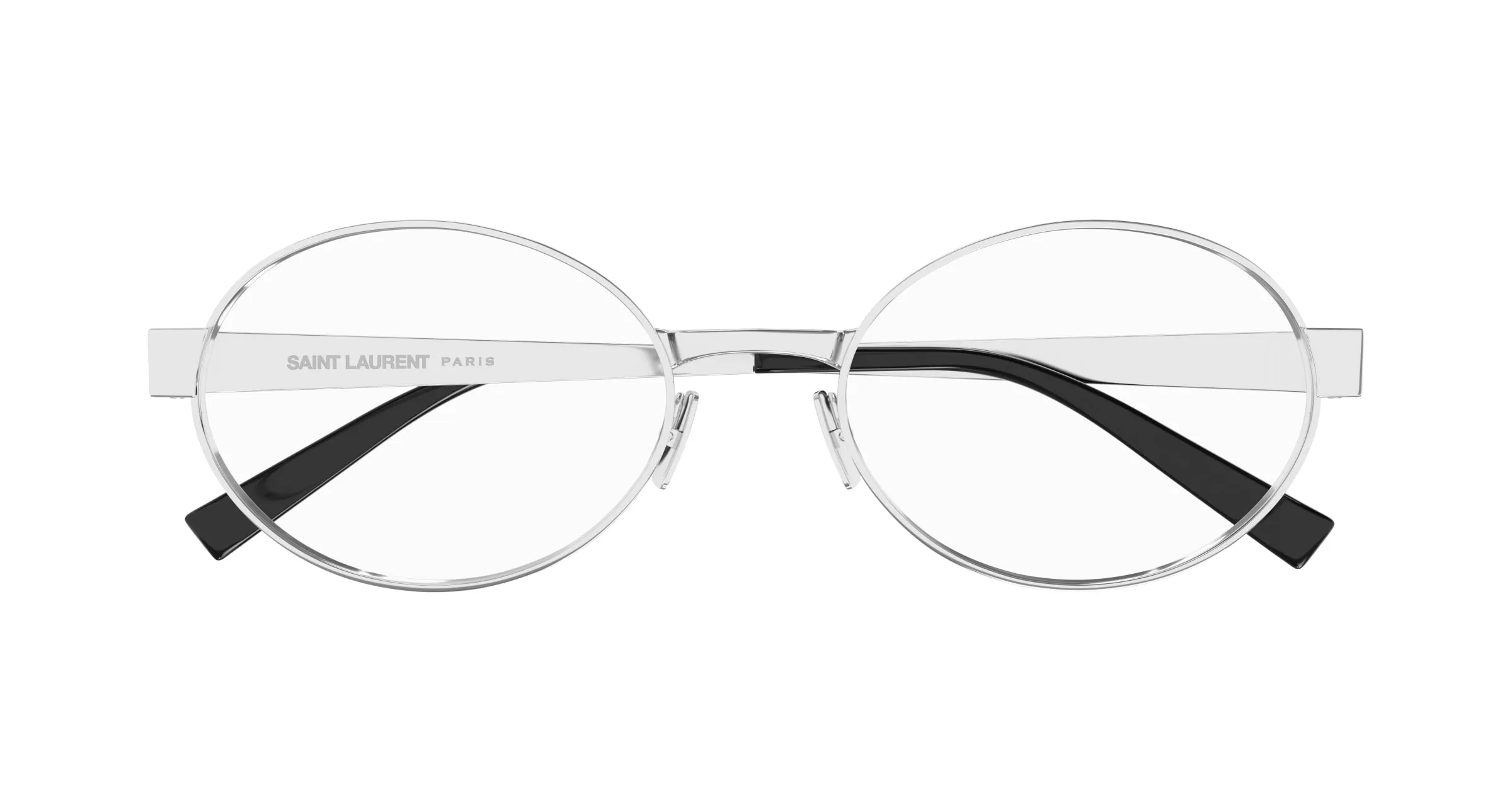 SAINT LAURENT SL 692 OPT 001 Montature da vista Metallo Argento Trasparente Rotonda ["Antiriflesso"] - immagine 2