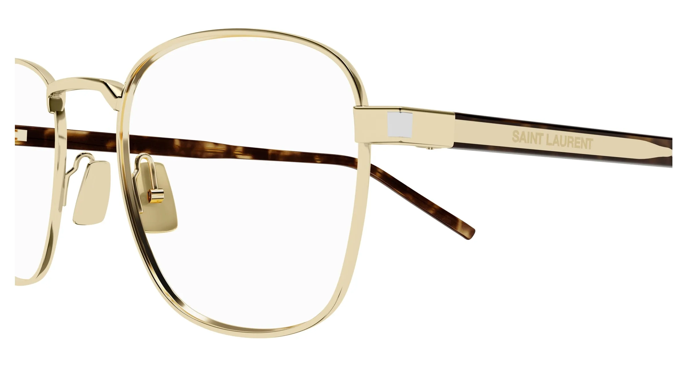 SAINT LAURENT SL 699 003 Montature da vista Metallo Oro Trasparente Rotonda - immagine 3