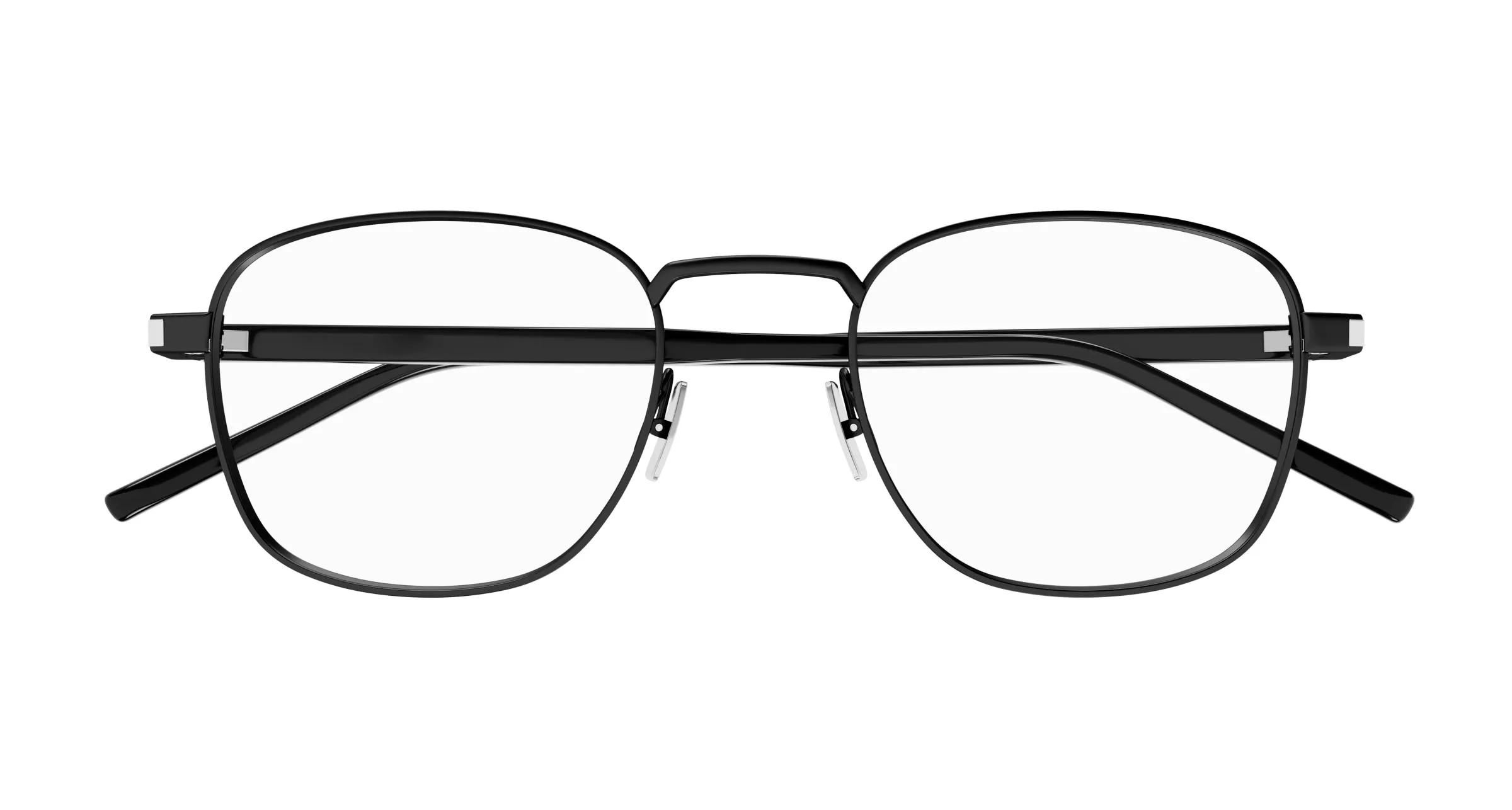 SAINT LAURENT SL 699 001 Montature da vista Metallo Nero Trasparente Rotonda - immagine 2