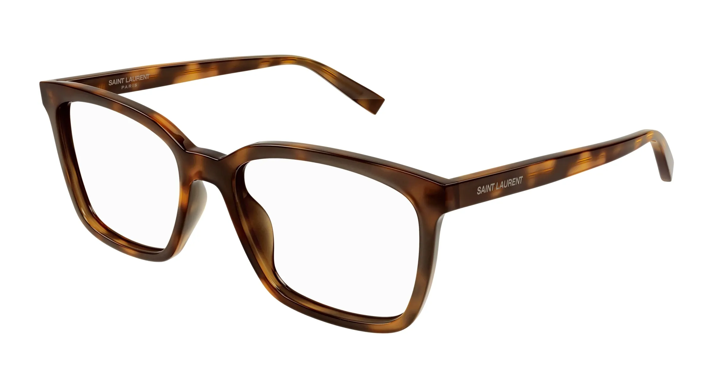 SAINT LAURENT SL 672 003 Montature da vista Acetato Havana Trasparente Squadrata - immagine 1
