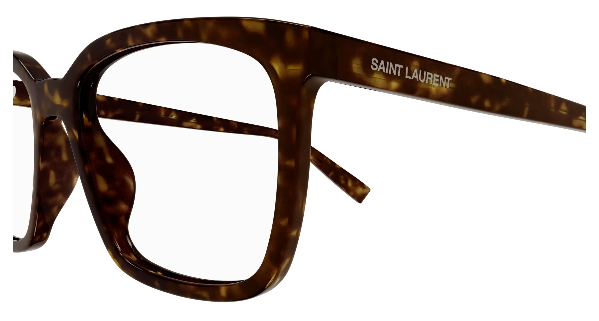 SAINT LAURENT SL 672 002 Montature da vista Acetato Havana Trasparente Squadrata - immagine 3