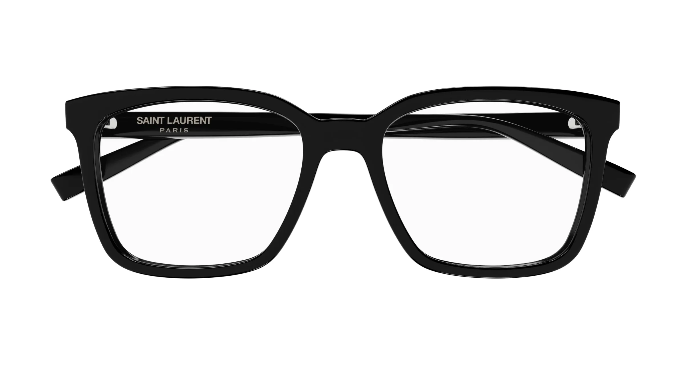 SAINT LAURENT SL 672 001 Montature da vista Acetato Nero Trasparente Squadrata - immagine 2
